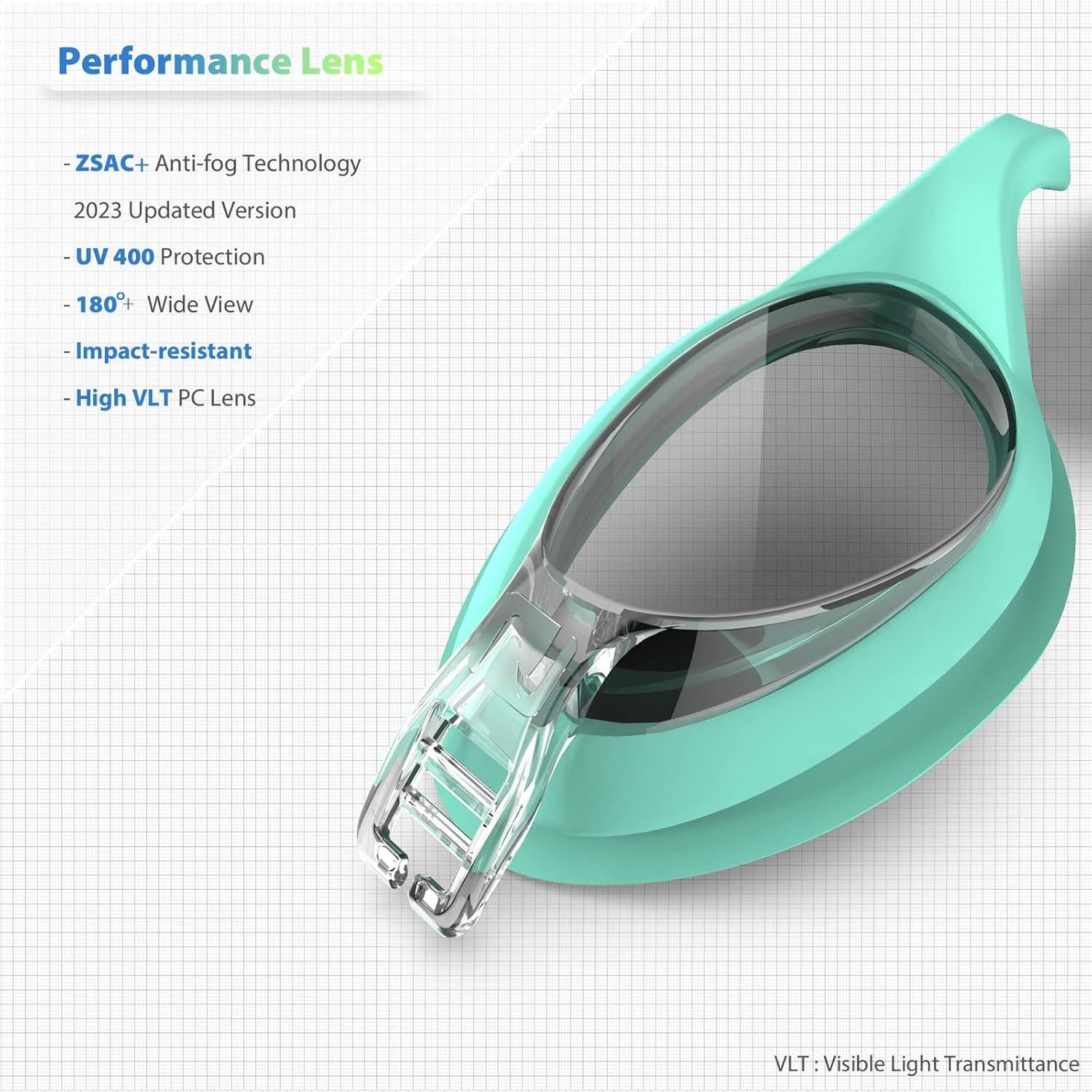 Paquete de 2 Gafas de Natación Unisex ZABERT con Protección UV