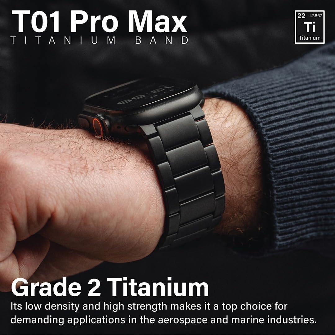 Banda de Titanio KORDIZ T01 Pro Max para Apple Watch 49mm