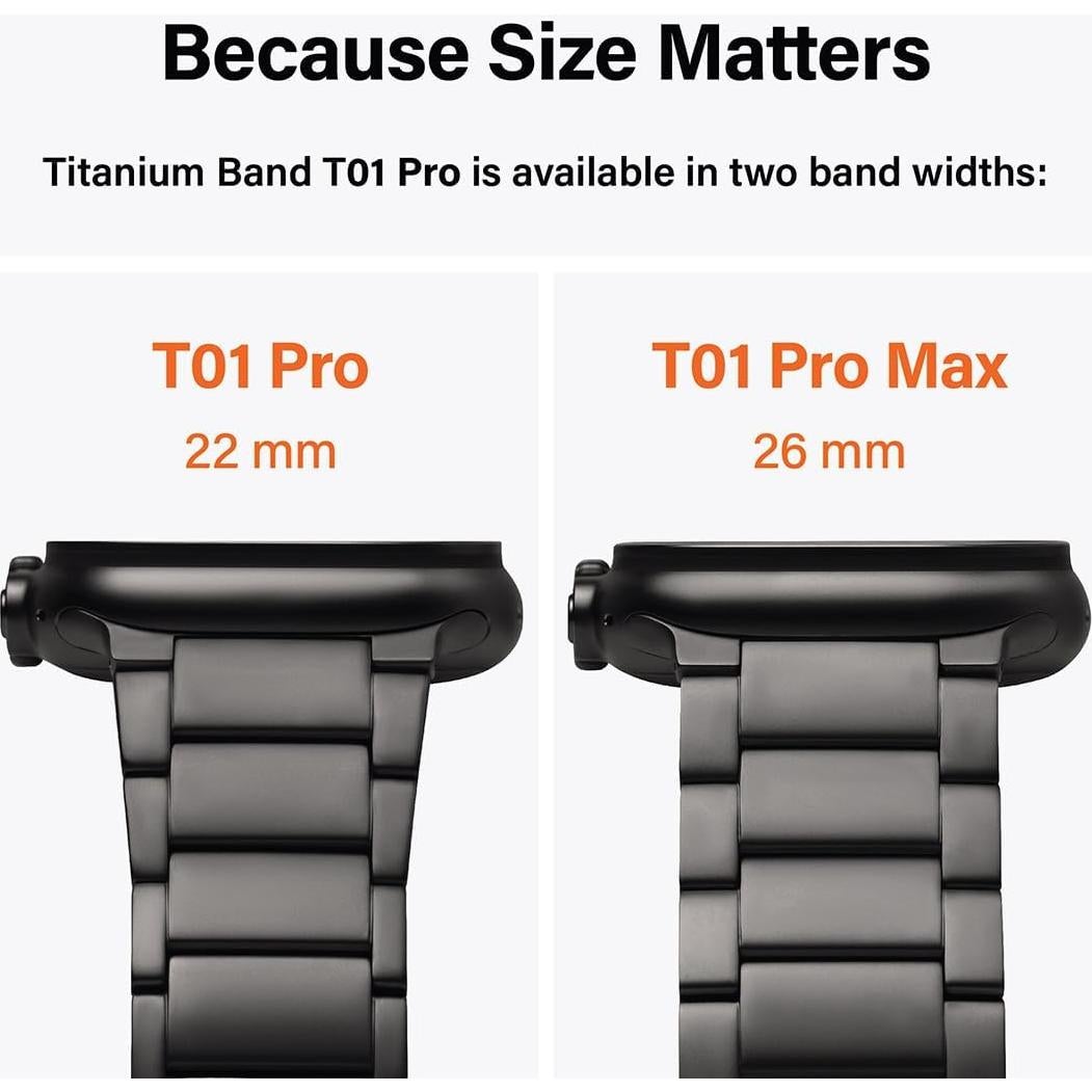 Banda de Titanio KORDIZ T01 Pro Max para Apple Watch 49mm