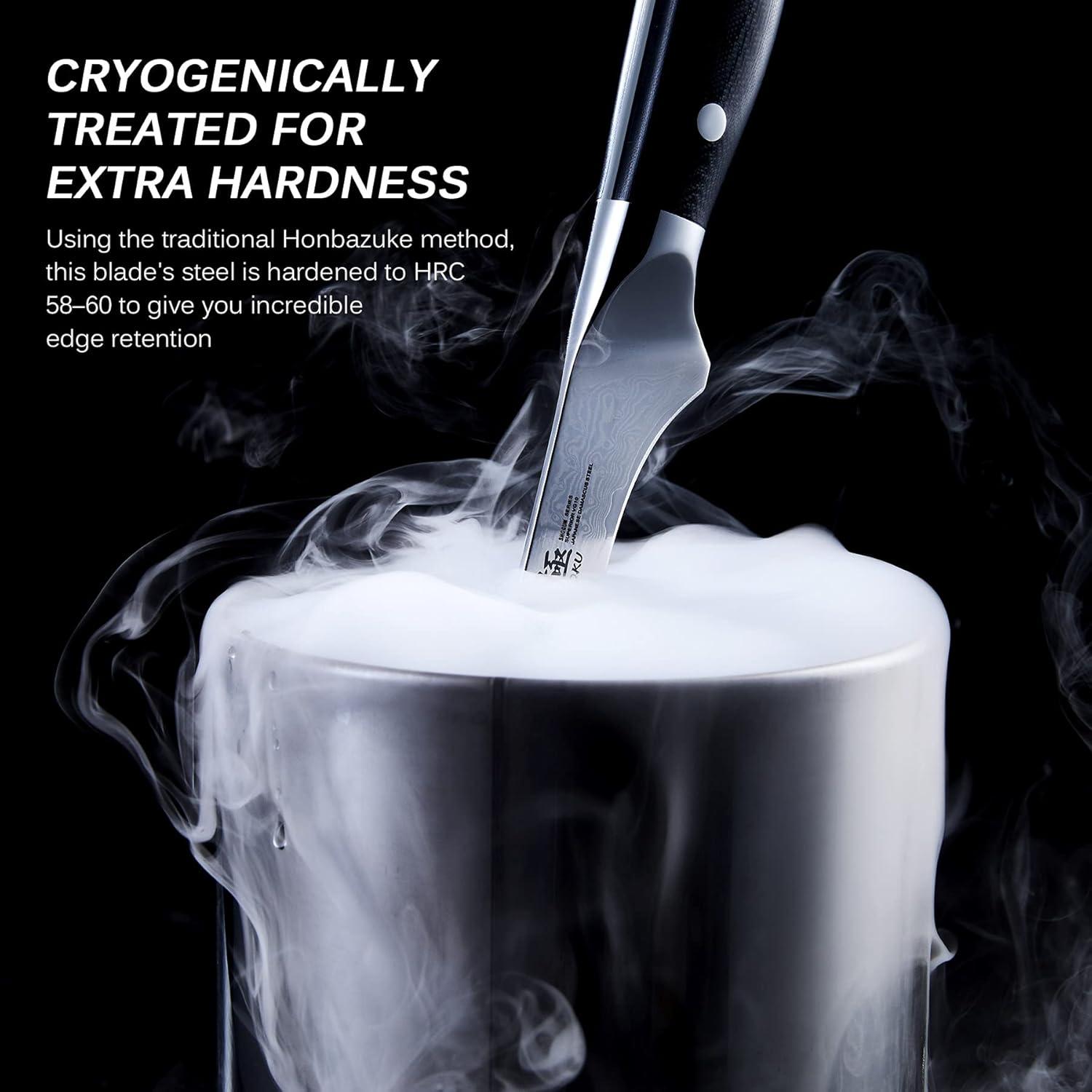 Cuchillo de Deshuesar KYOKU 17.78 cm Acero Damasco VG10