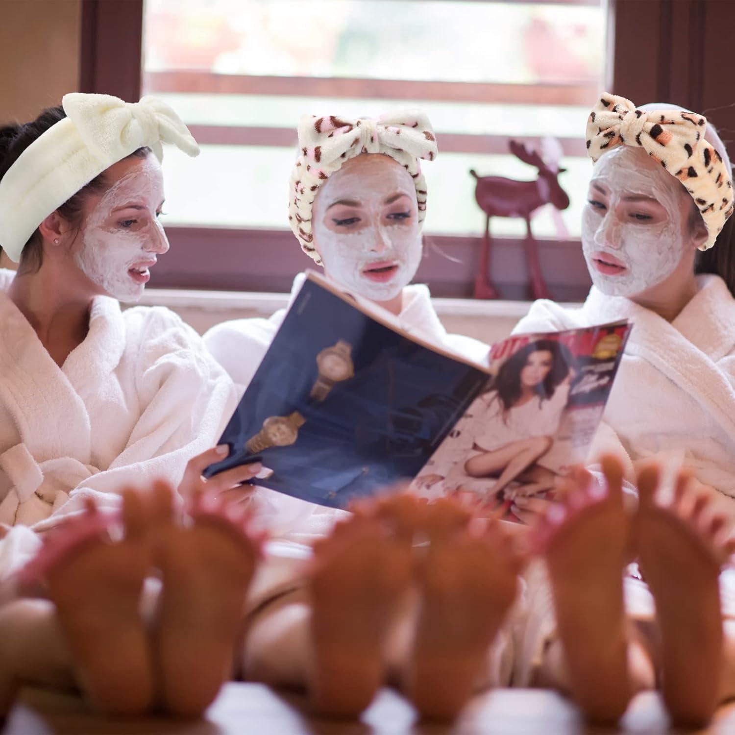 48 Bandas de Cabeza de Spa Giegxin - Felpa Multicolor para Maquillaje