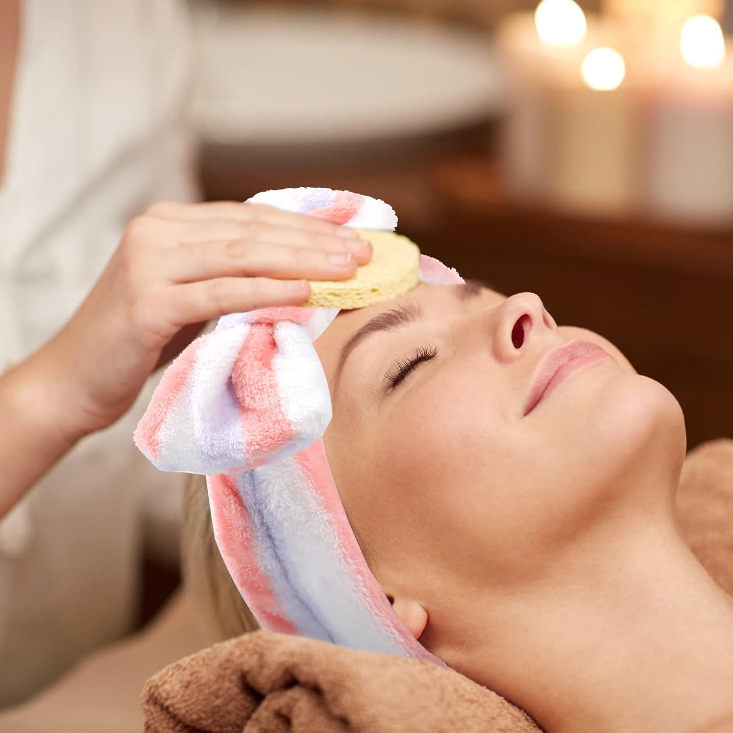 48 Bandas de Cabeza de Spa Giegxin - Felpa Multicolor para Maquillaje