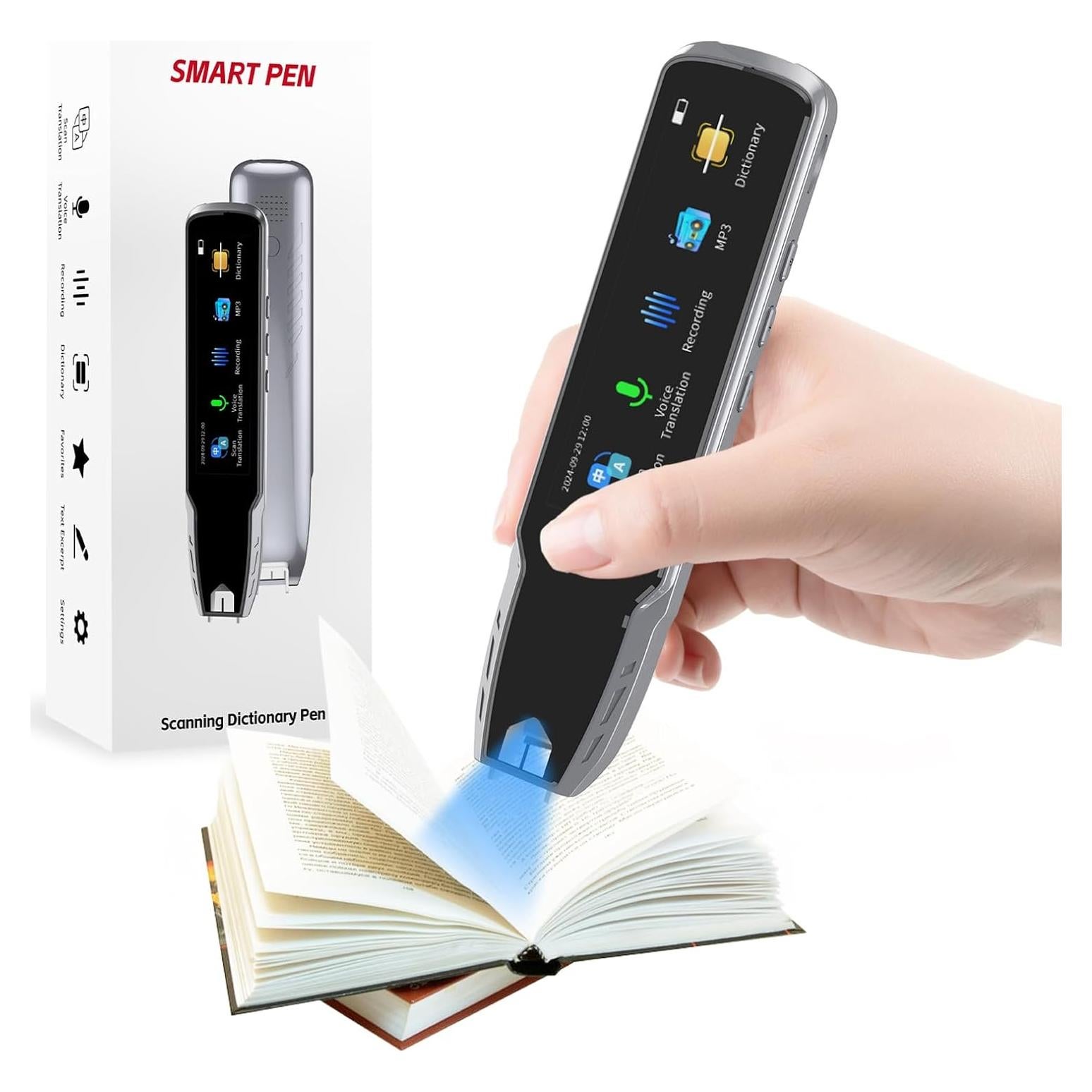 Bolígrafo Traductor Digital Wellanpower 3.69" Pantalla Táctil