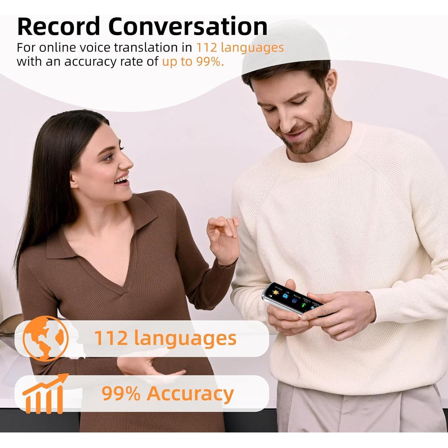 Bolígrafo Traductor Digital Wellanpower 3.69" Pantalla Táctil