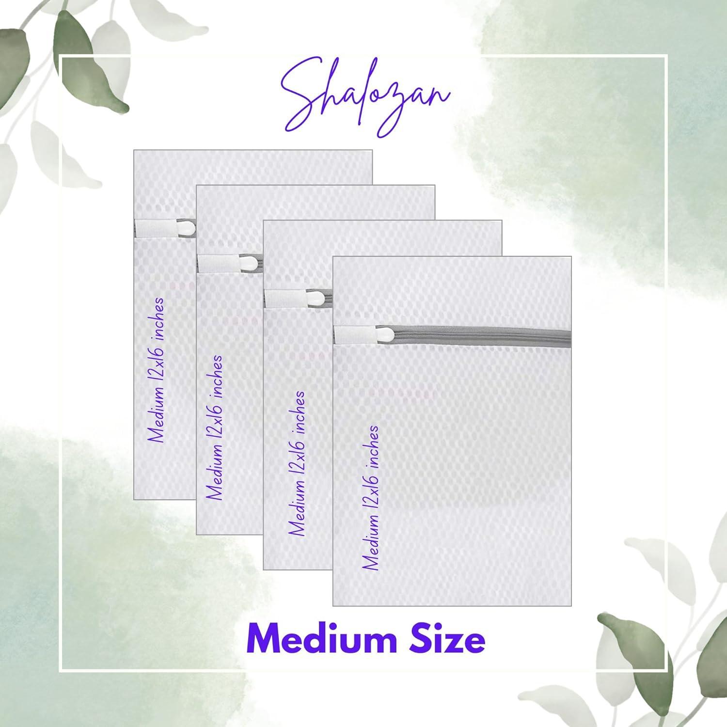 Bolsas de Lavandería de Malla Gruesa Shalozan - Medianas 4 Pzas