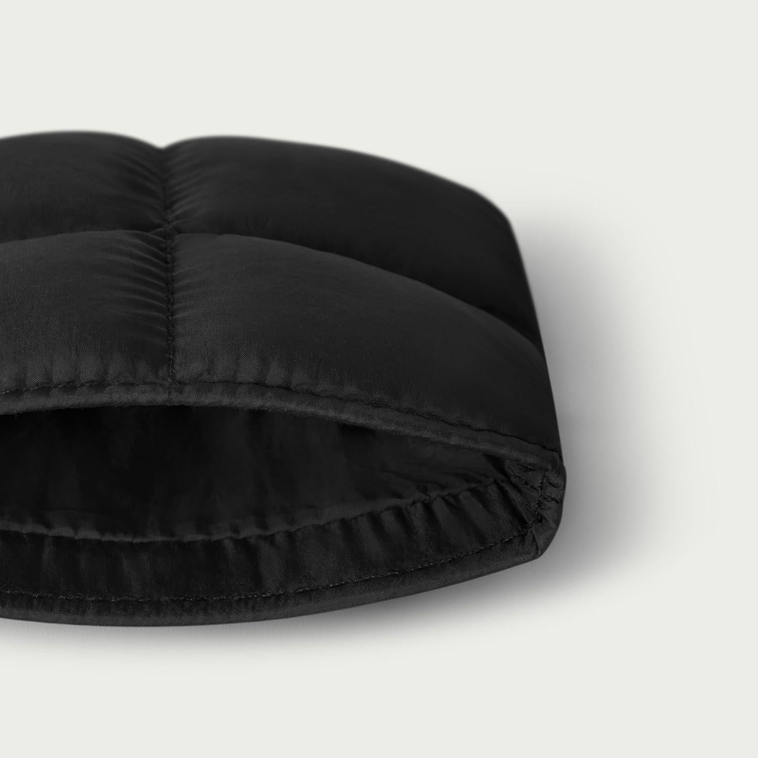 Monedero Puffy Comfyable Negro, Organizador Compacto para Mujeres