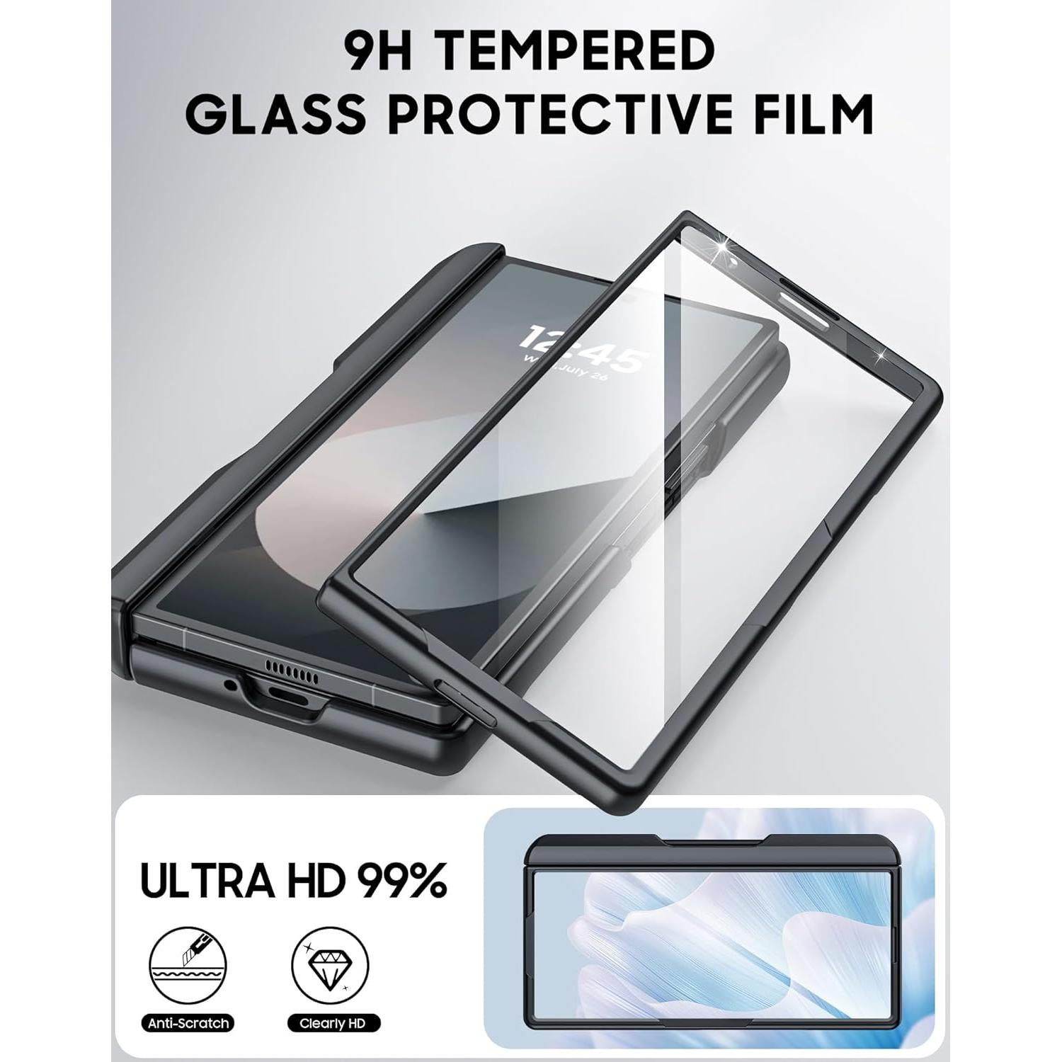 Funda Cartera Vizvera para Samsung Galaxy Z Fold 6 - Negro