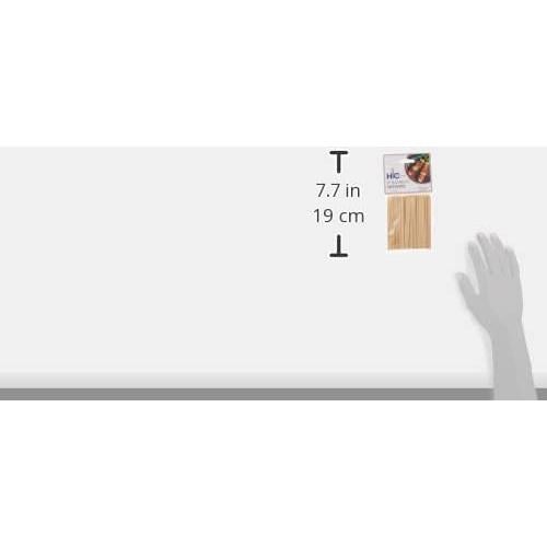 Pinchos de Barbacoa de Bambú HIC Kitchen 10 cm - 100 Piezas