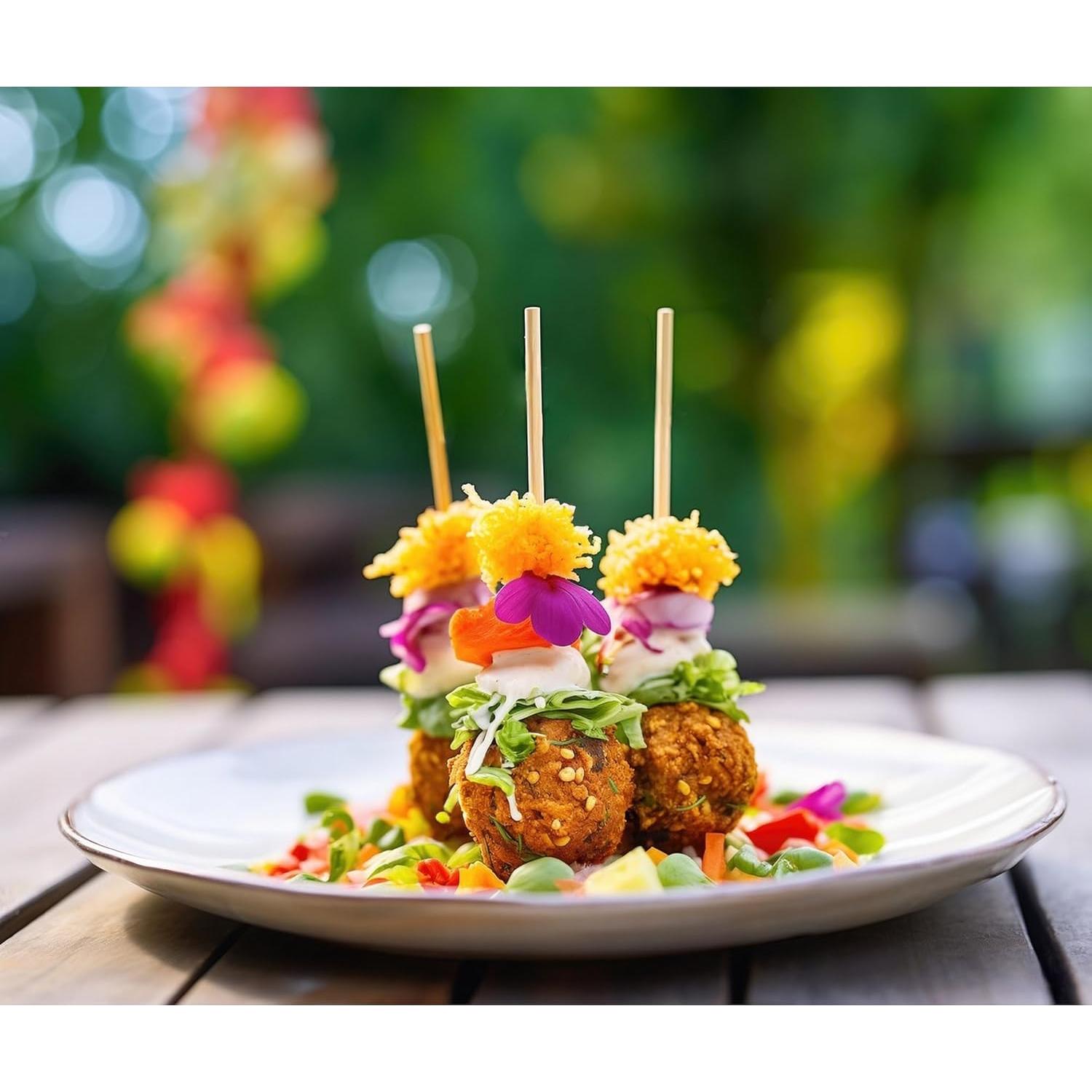 Pinchos de Barbacoa de Bambú HIC Kitchen 10 cm - 100 Piezas