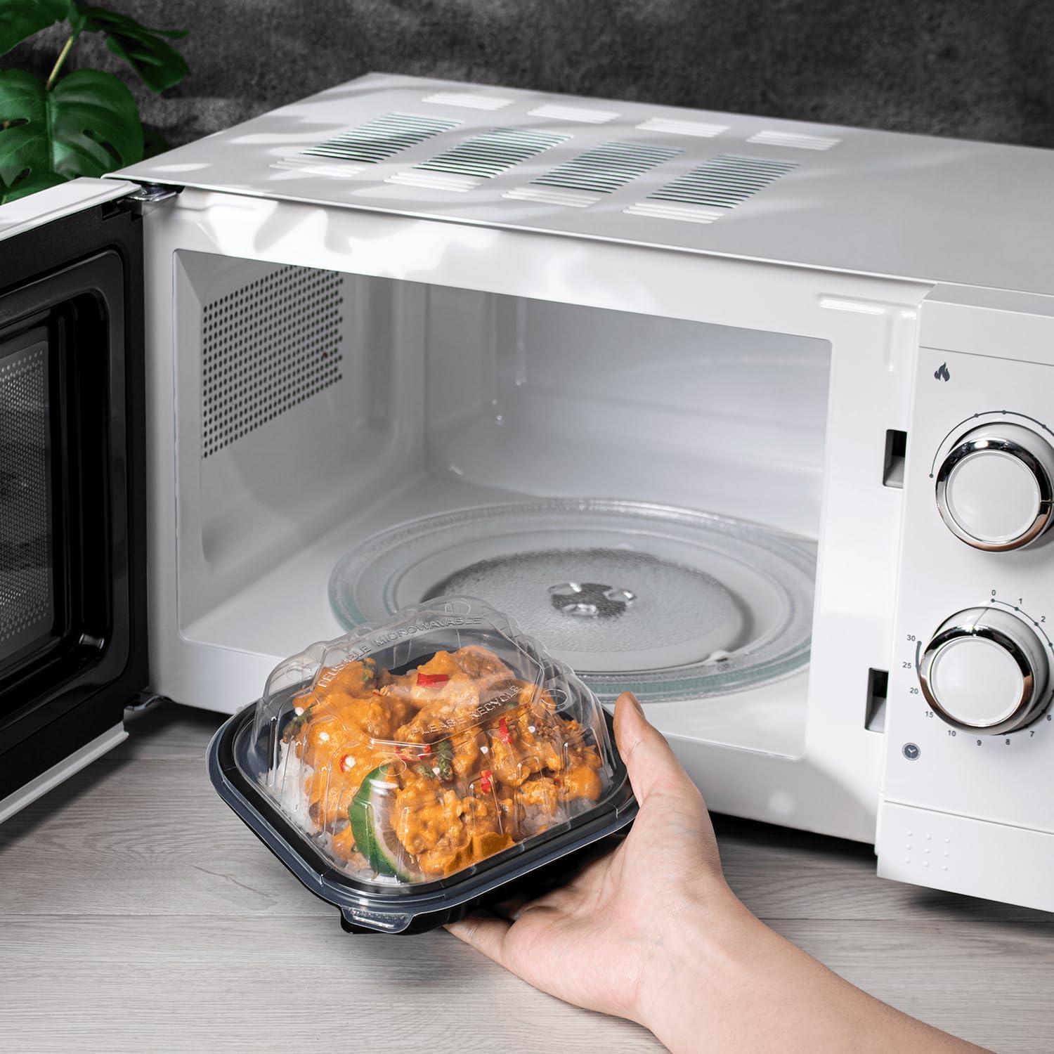 Contenedor con bisagra Karat Premium PP 15.24x15.24cm 1 compartimento