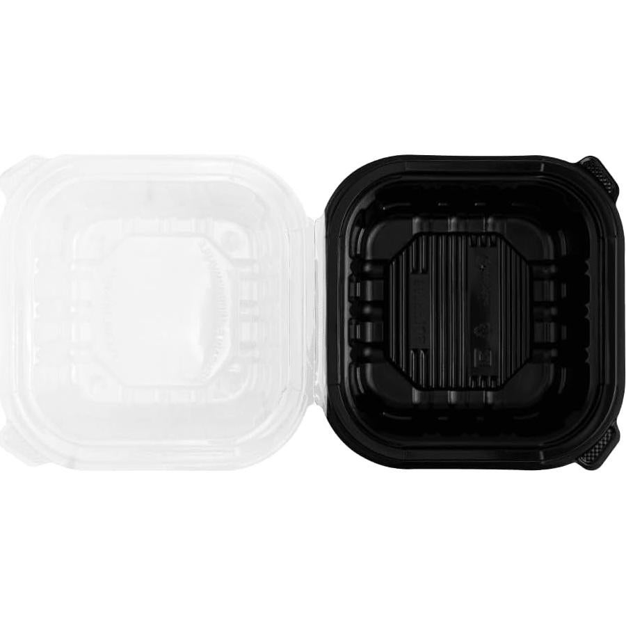 Contenedor con bisagra Karat Premium PP 15.24x15.24cm 1 compartimento