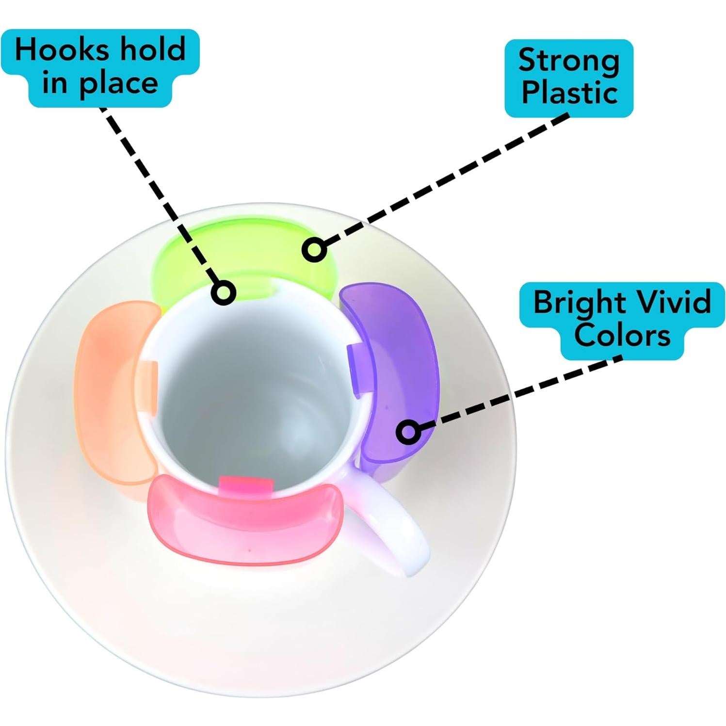Soporte para Bolsa de Té en Taza Iconikal 4-Pack Multicolor