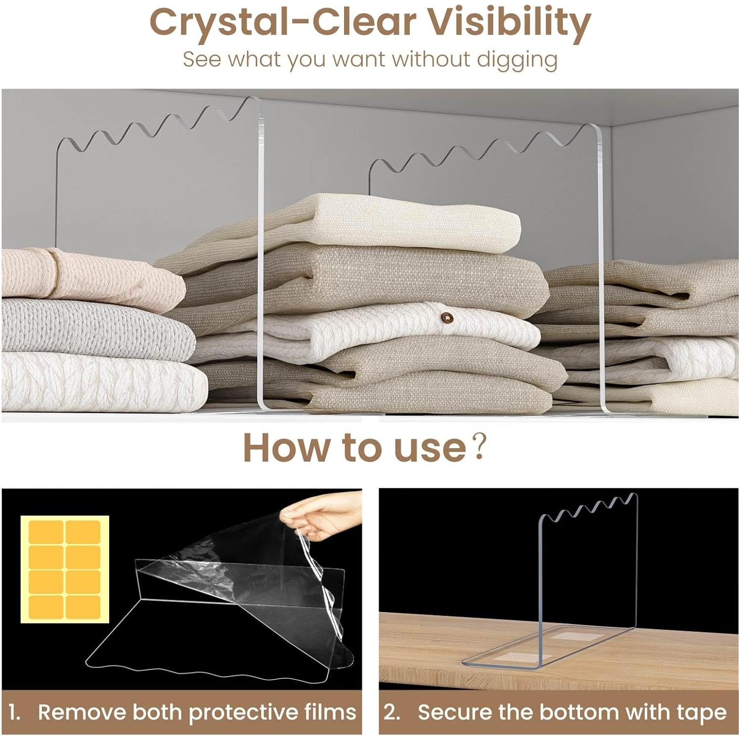 Divisores de Estantería OKPOW 25.4x30.5cm - Paquete de 12