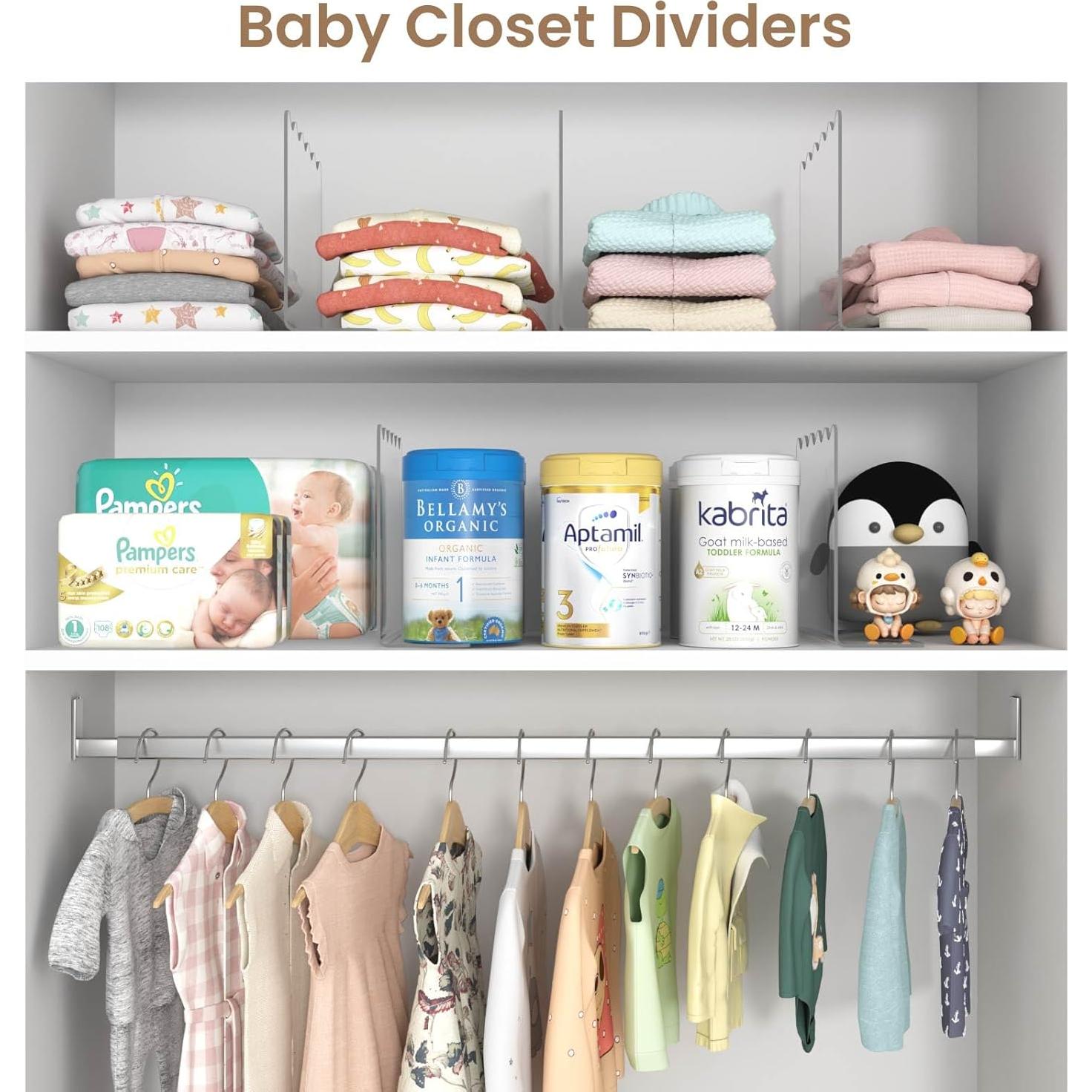 Divisores de Estantería OKPOW 25.4x30.5cm - Paquete de 12