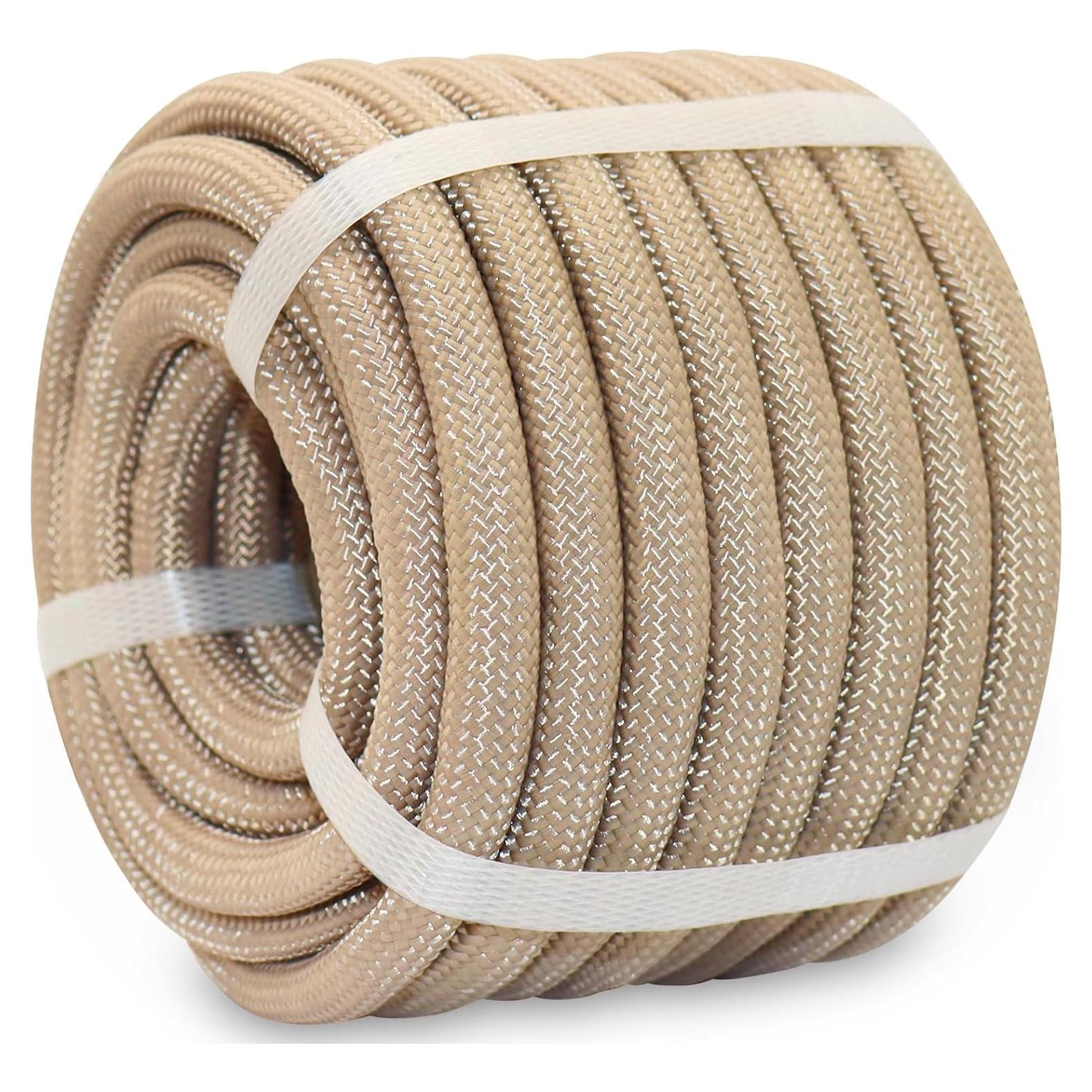 Cuerda de poliéster trenzada BONSINY 1.27 cm x 1524 cm marrón