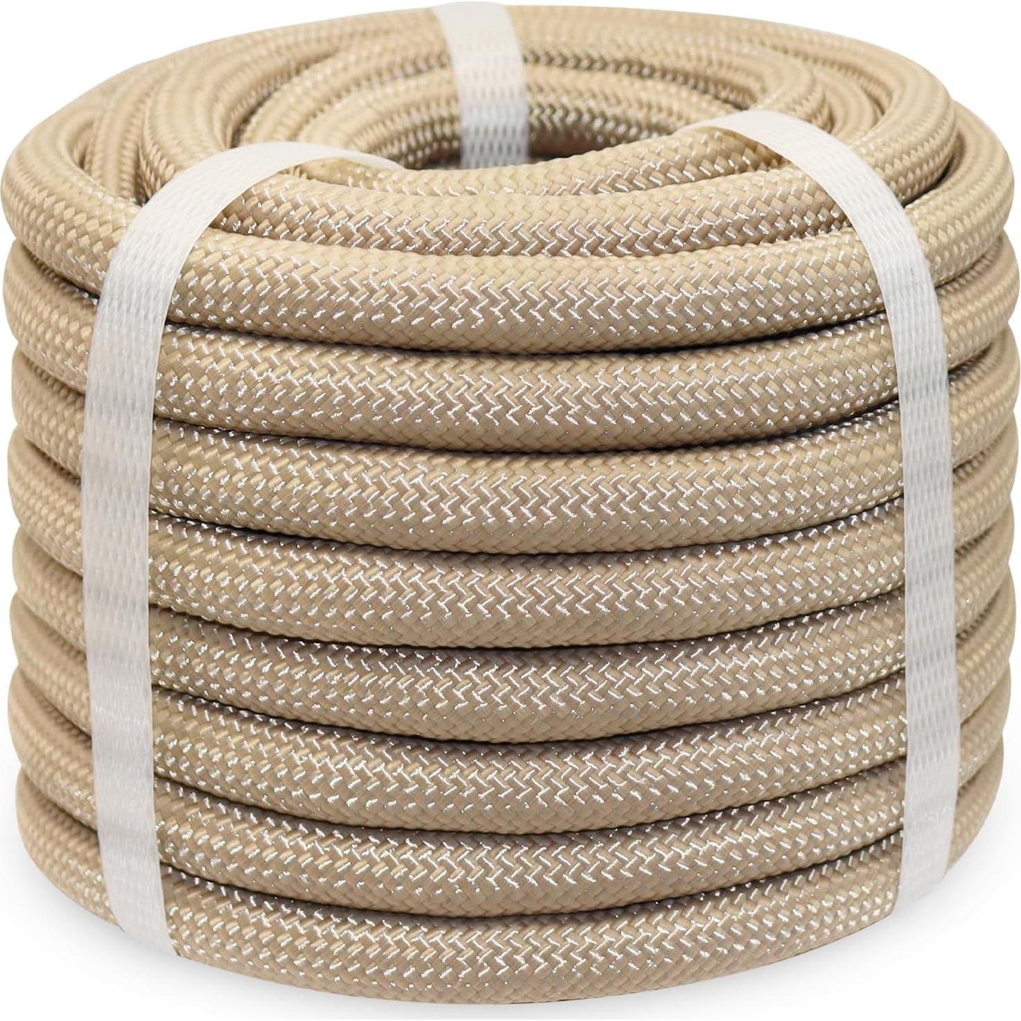 Cuerda de poliéster trenzada BONSINY 1.27 cm x 1524 cm marrón