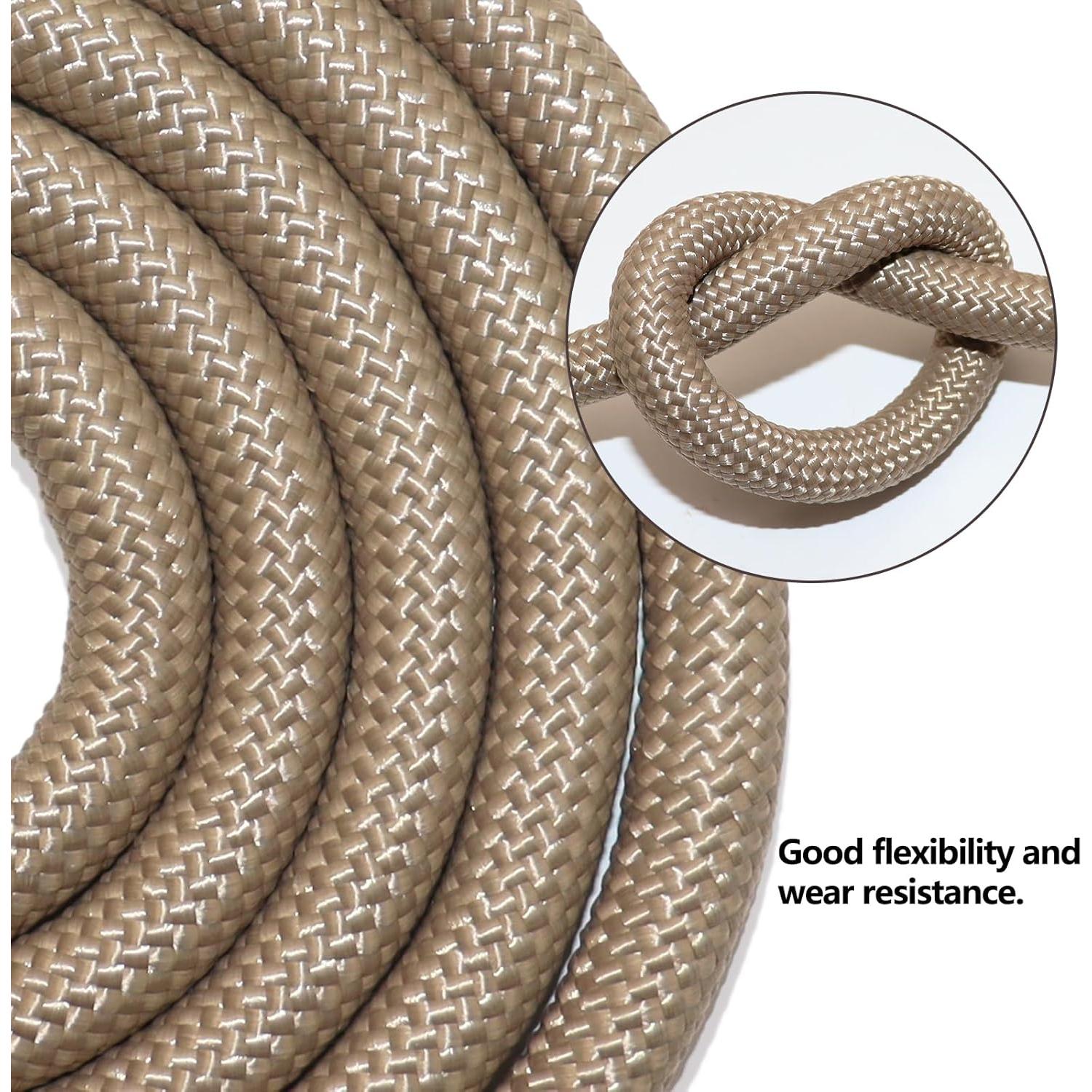 Cuerda de poliéster trenzada BONSINY 1.27 cm x 1524 cm marrón