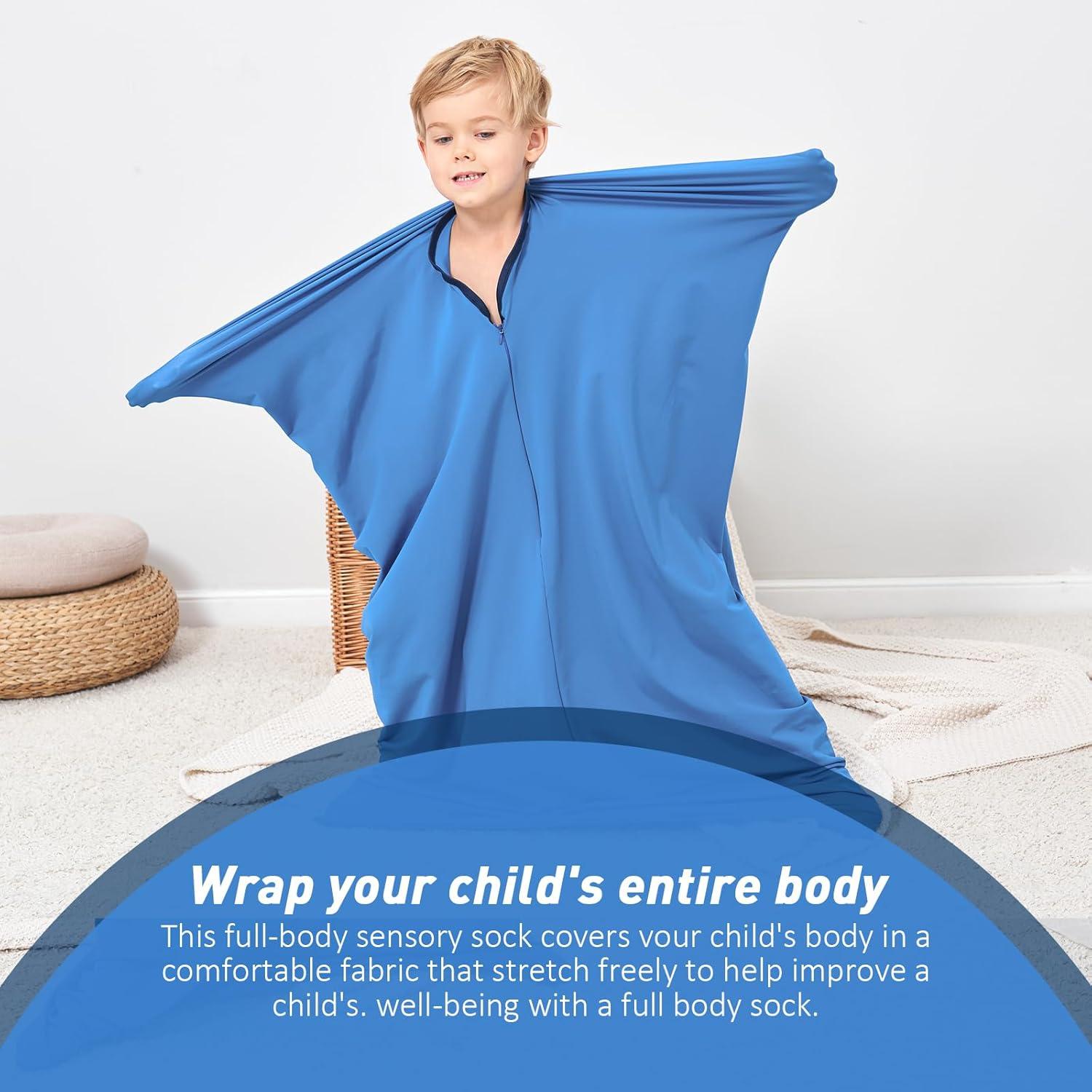 Saco Corporal Sensorial Azul YAERSI Pequeño 101.6x68.6 cm