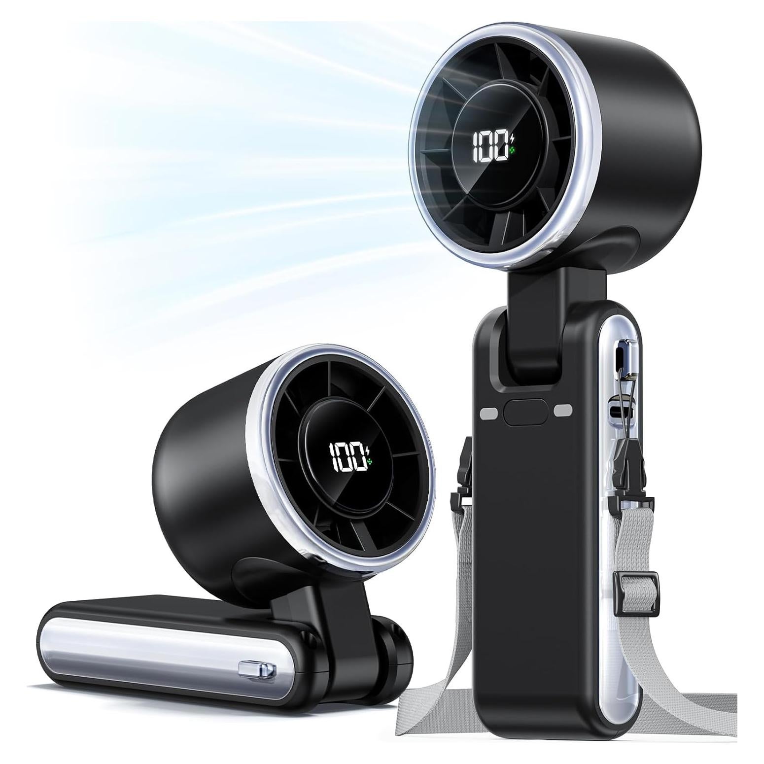 Ventilador Turbo Portátil Bearwind S40 - 5 Velocidades, 4000mAh