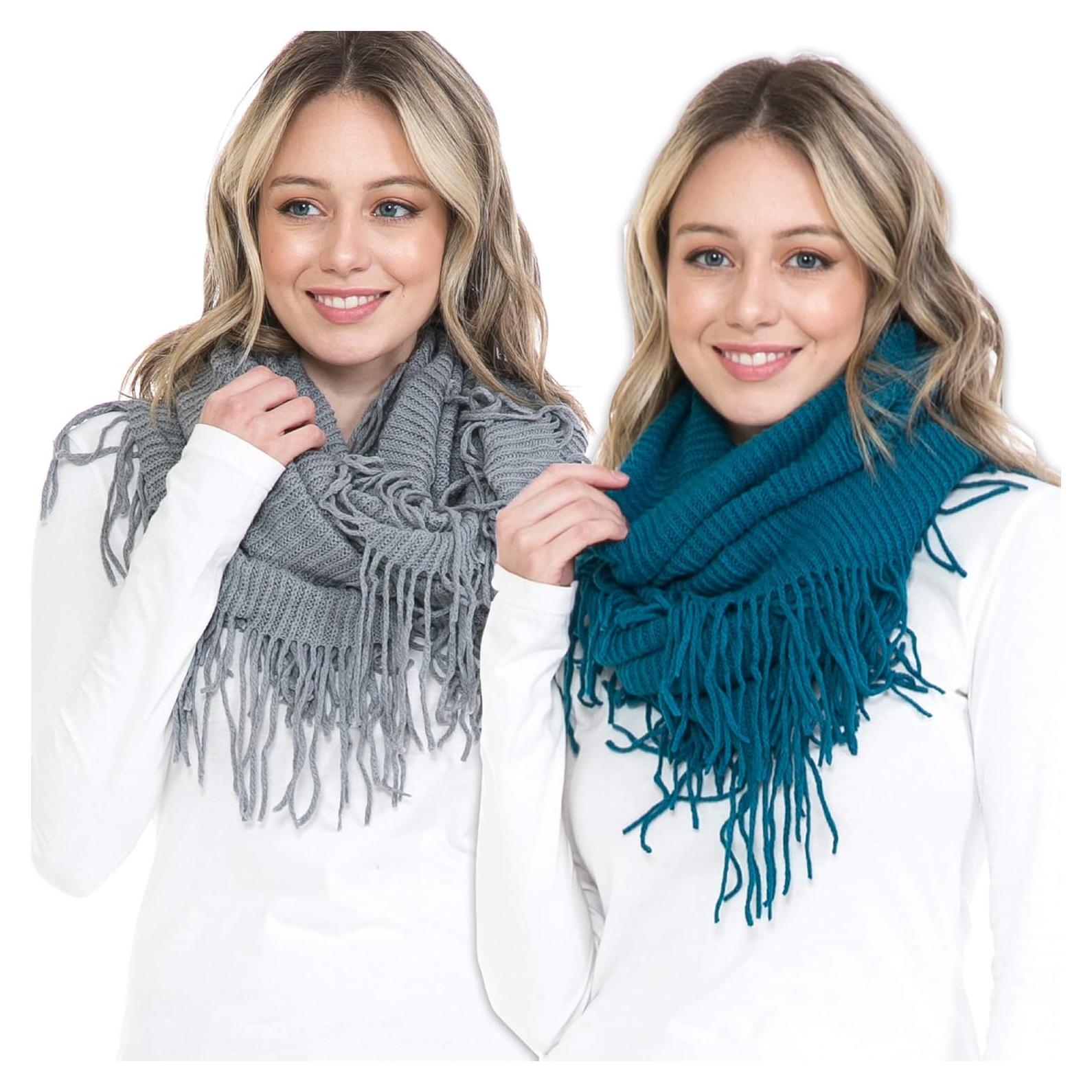 Bufanda Infinita de Otoño Invierno para Mujeres - Cuadros