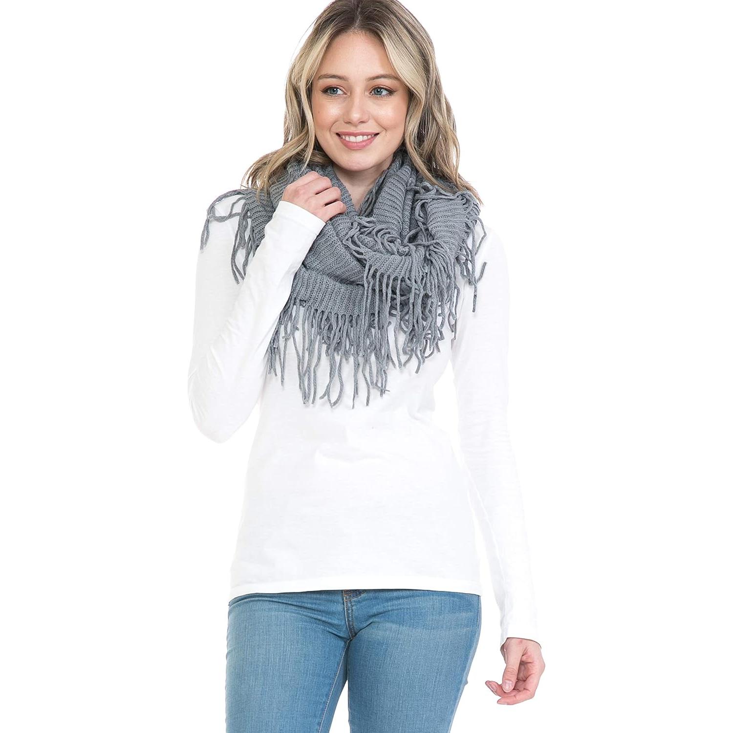 Bufanda Infinita de Otoño Invierno para Mujeres - Cuadros