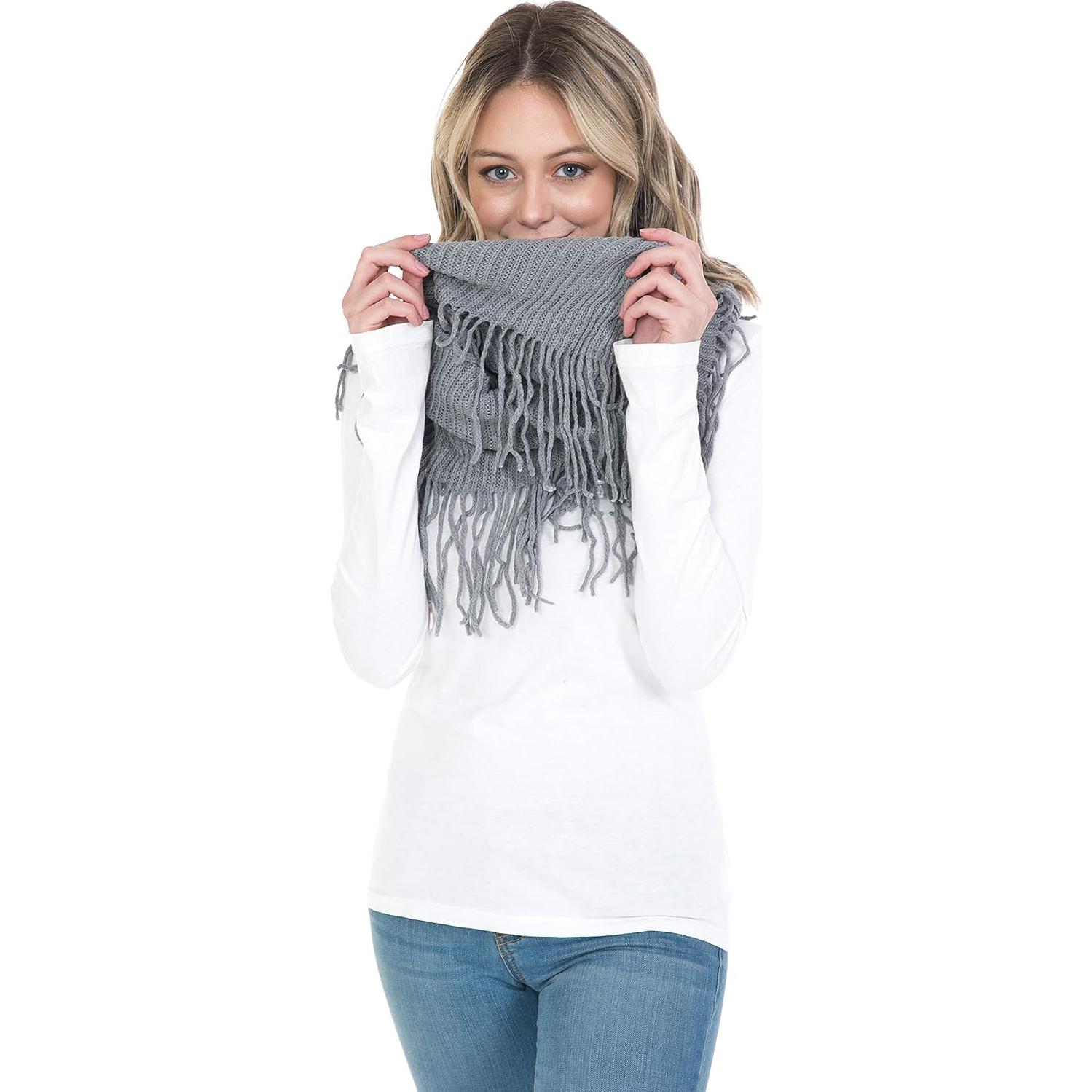 Bufanda Infinita de Otoño Invierno para Mujeres - Cuadros