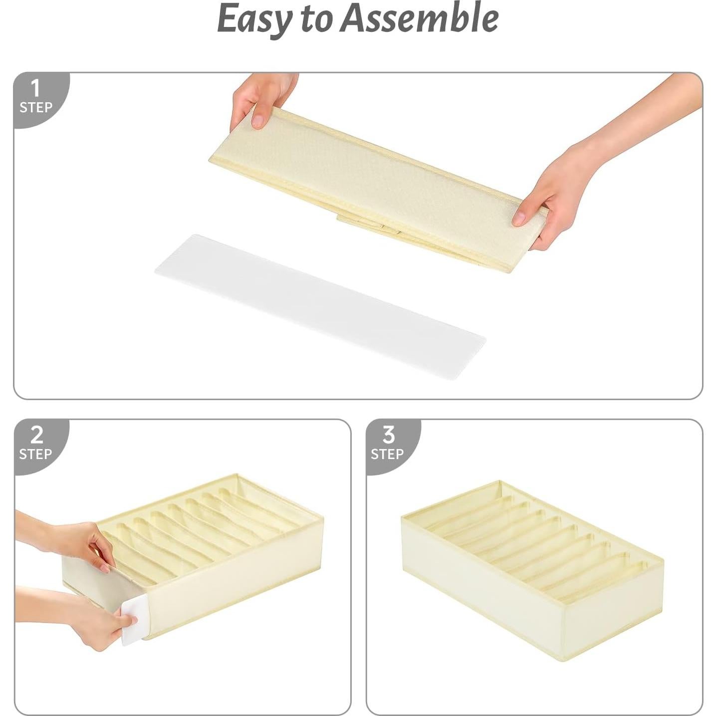 Organizador de Cajón para Ropa Coorganisers 10 Compartimentos Beige