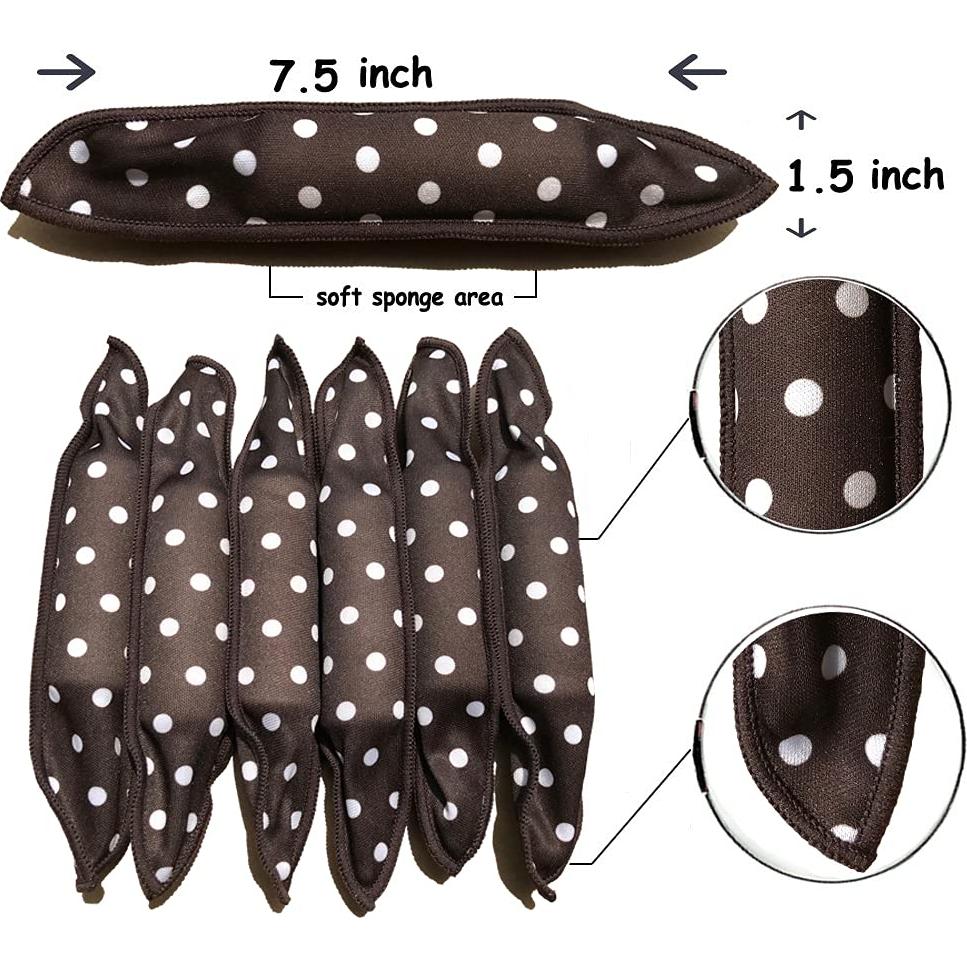 Rulos de Espuma Aimin para Cabello Largo - 20 Piezas Negros