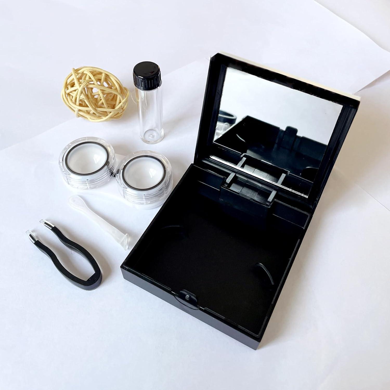 Kit de Estuche para Lentes de Contacto L-Smile Negro 5 en 1