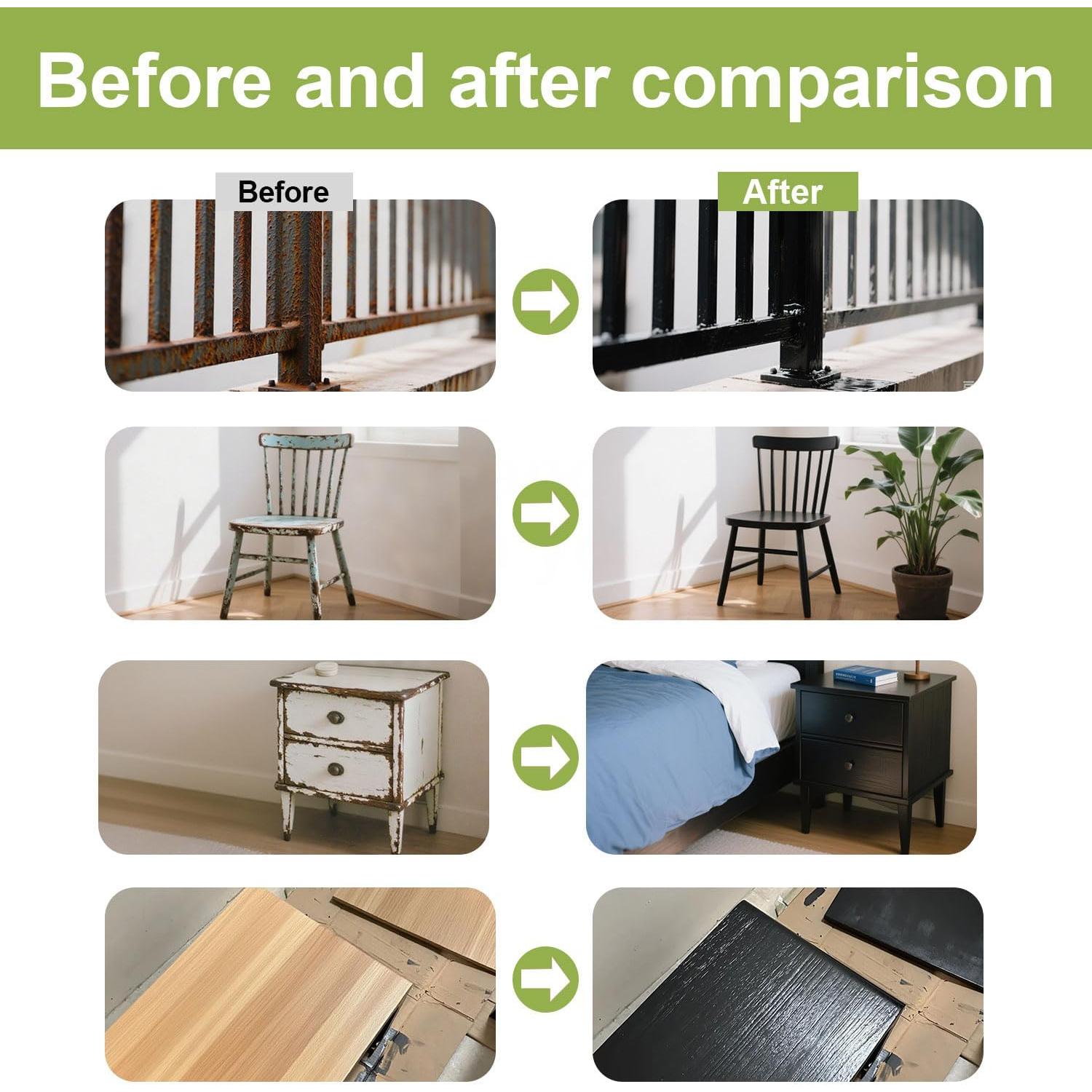 Pintura para Madera Anirun 503.5 ml Negro Brillante