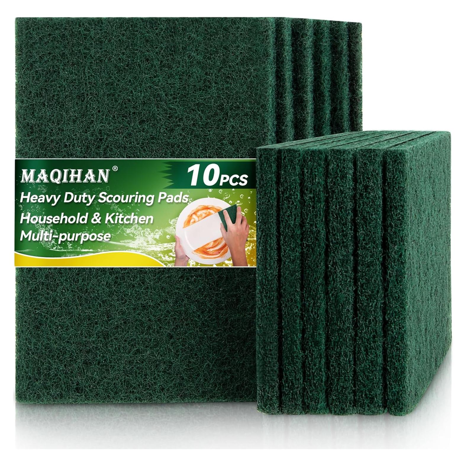 Almohadillas de limpieza MAQIHAN 10PCS para limpieza pesada