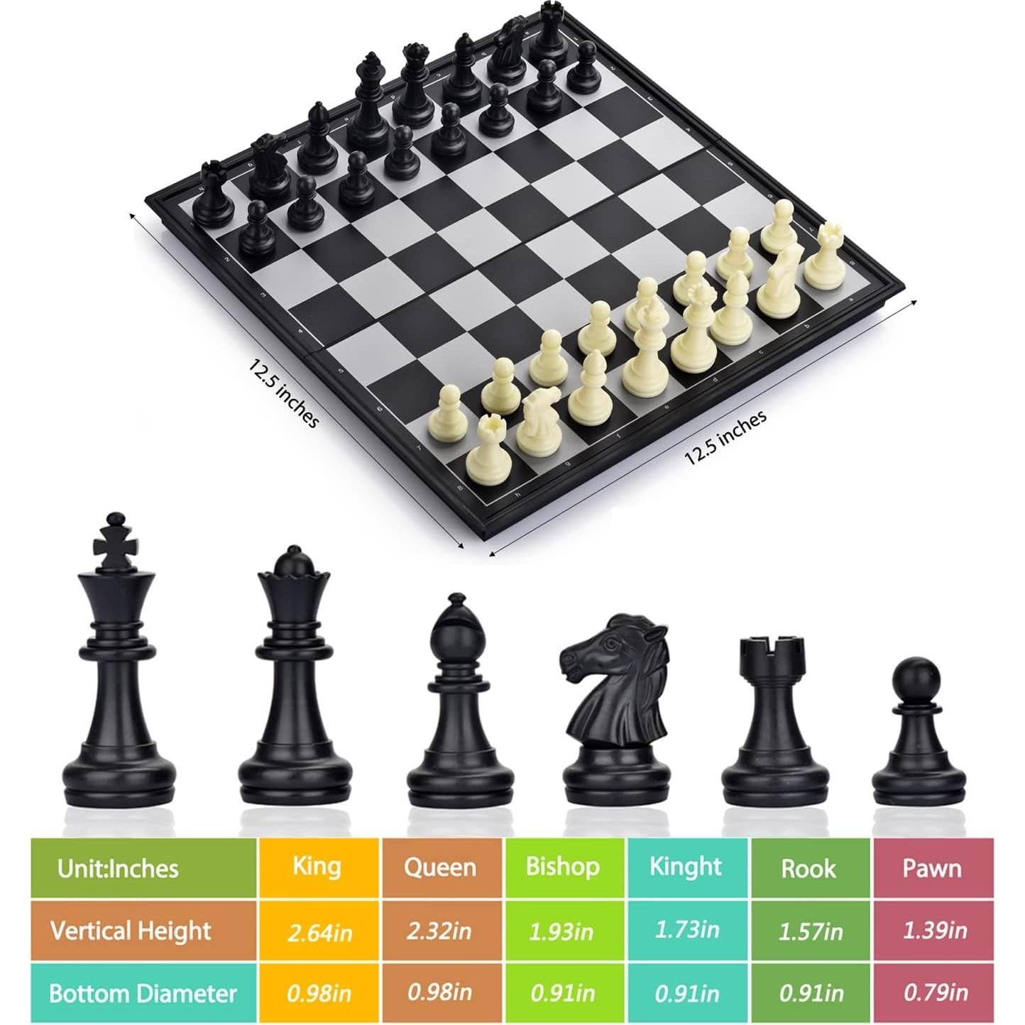 Juego de mesa 3 en 1 QuadPro: Ajedrez, Damas y Backgammon