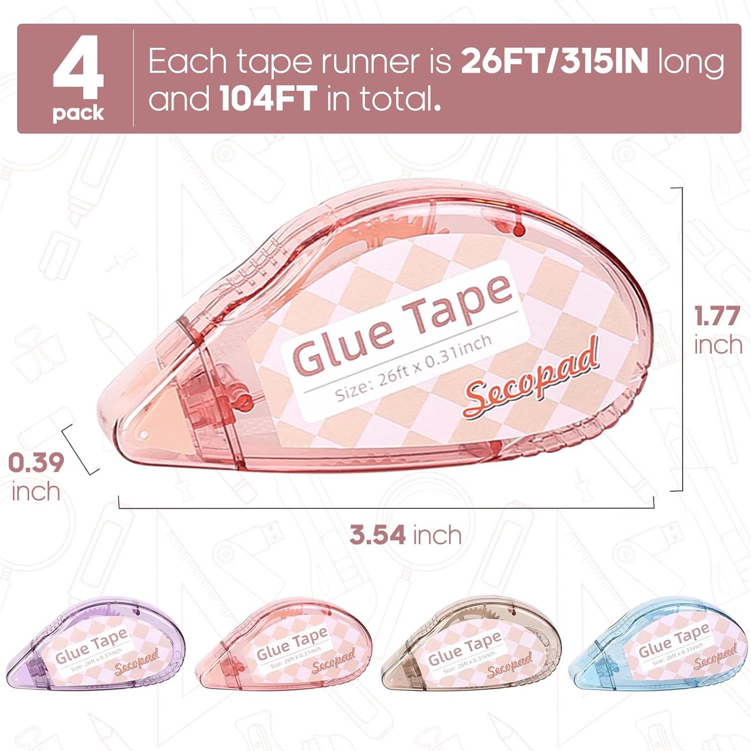 Cinta Doble Cara Secopad - Paquete de 4 Rollos 0.76 cm x 7.92 m