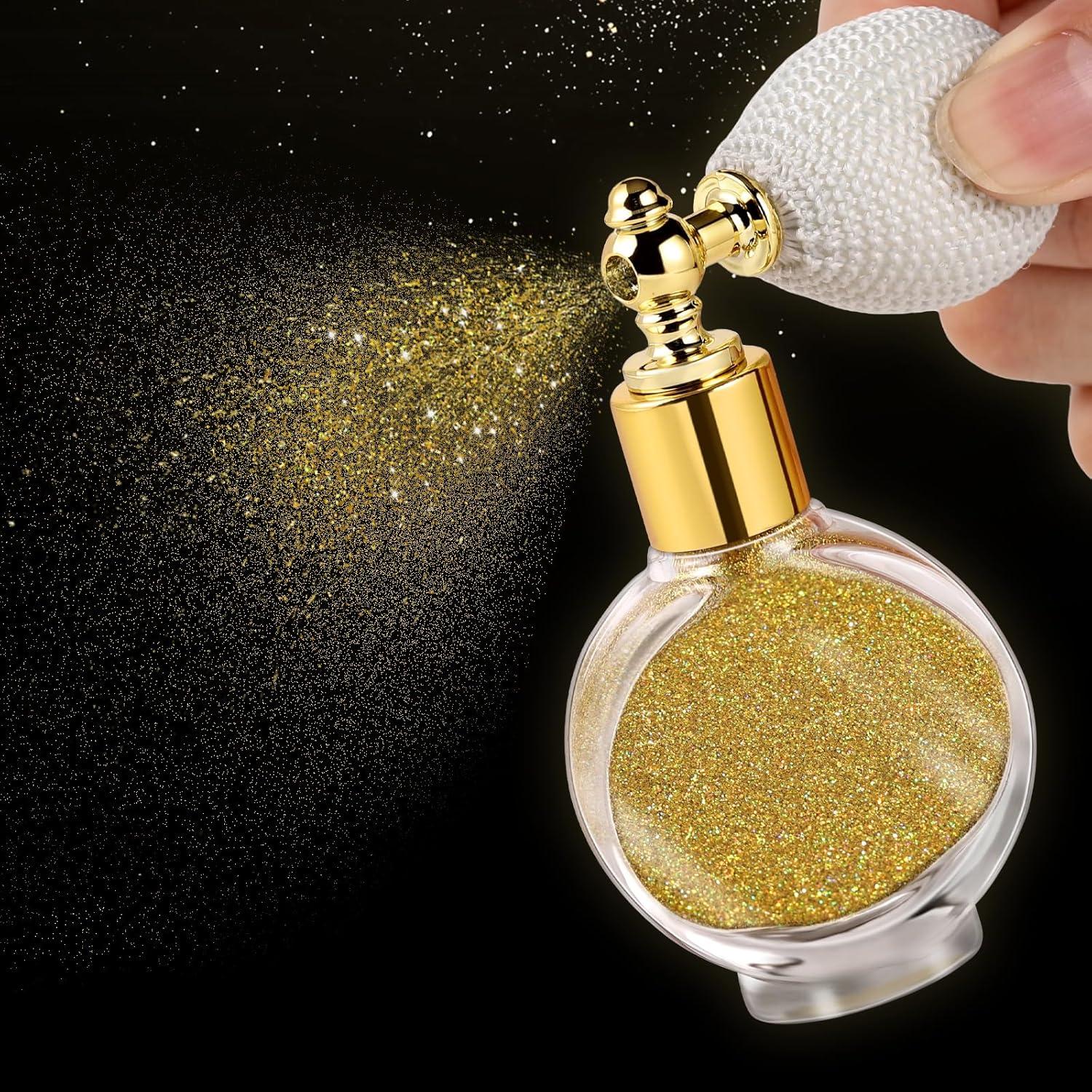 Spray de Brillo Corporal Holográfico Oranllow 70.87g - Dorado