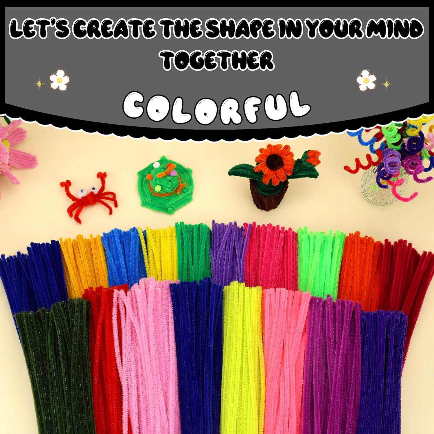 Limpiapipas Coloridos Hssugi 100PCS Manualidades Navidad