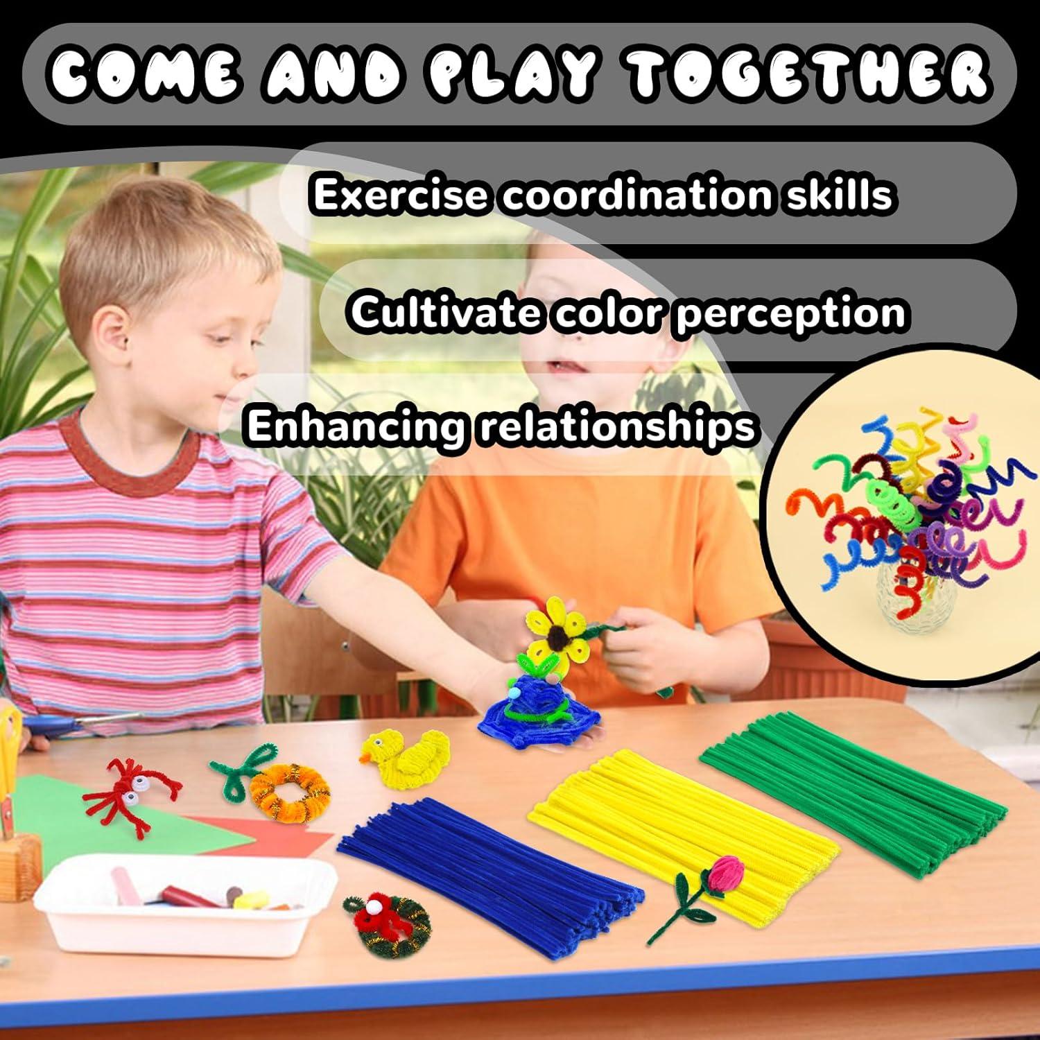 Limpiapipas Coloridos Hssugi 100PCS Manualidades Navidad