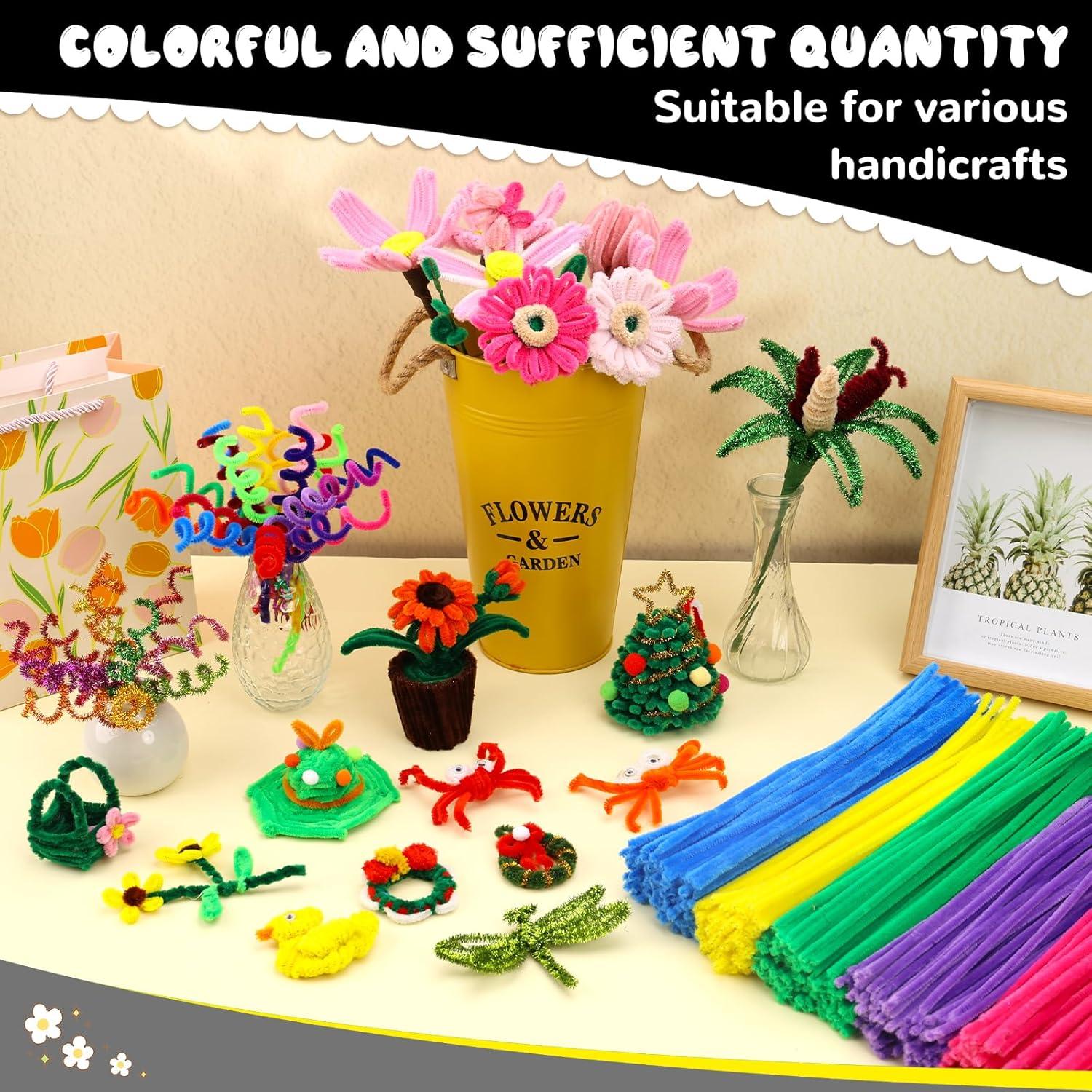 Limpiapipas Coloridos Hssugi 100PCS Manualidades Navidad