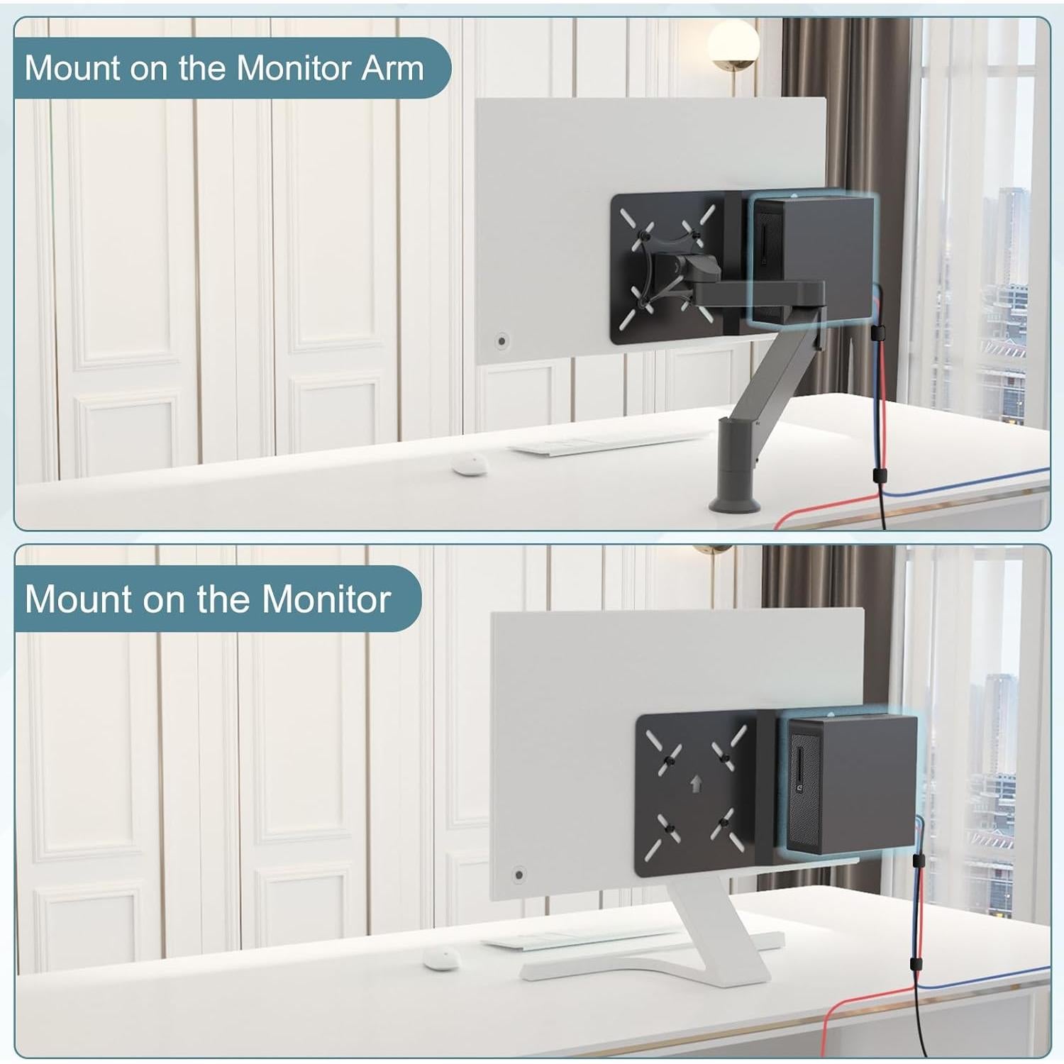 Soporte Montaje VESA Intel NUC 13/12/11/10/8/7/6/5 Gen