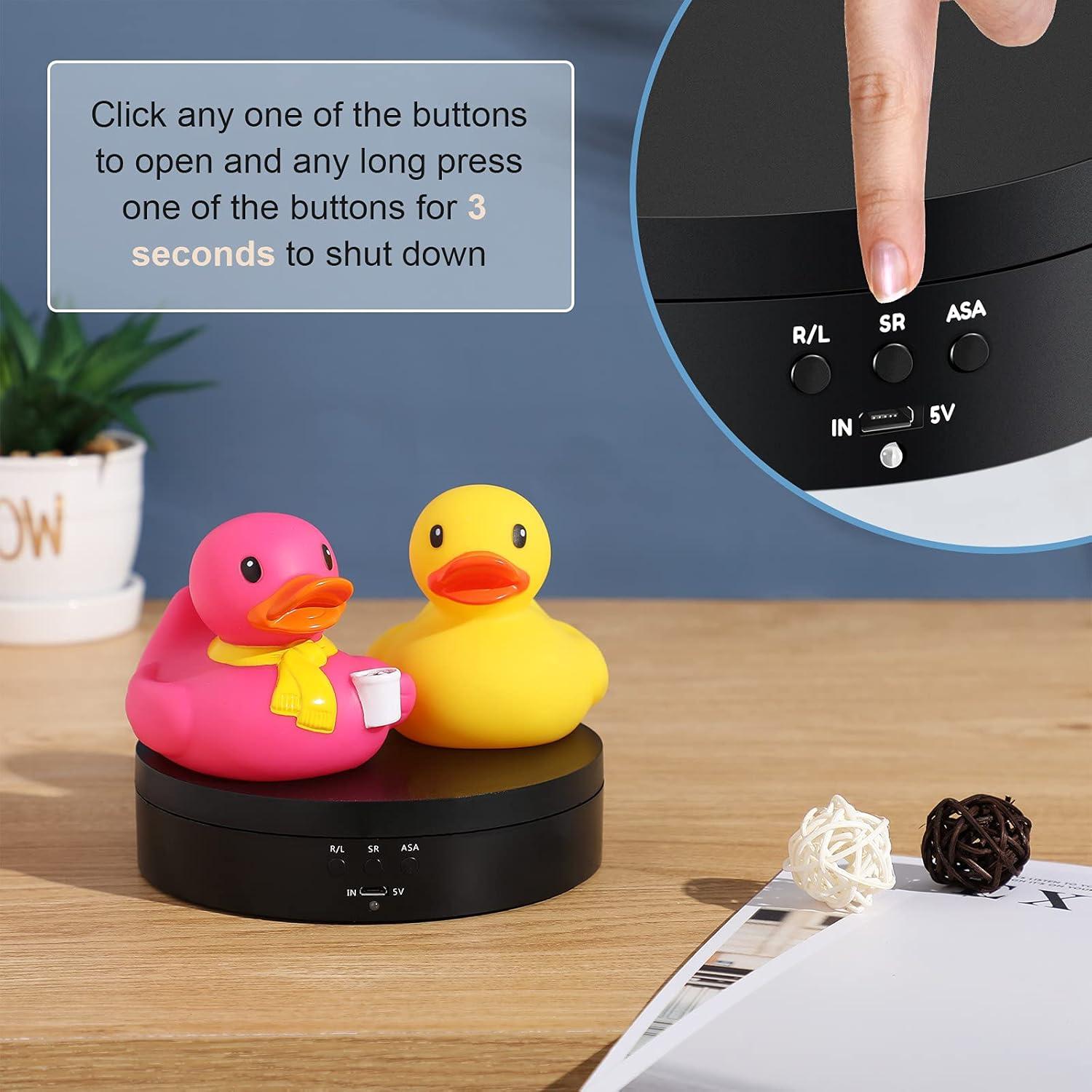 Soporte de Exhibición Rotativo Hicarer 360° USB Negro