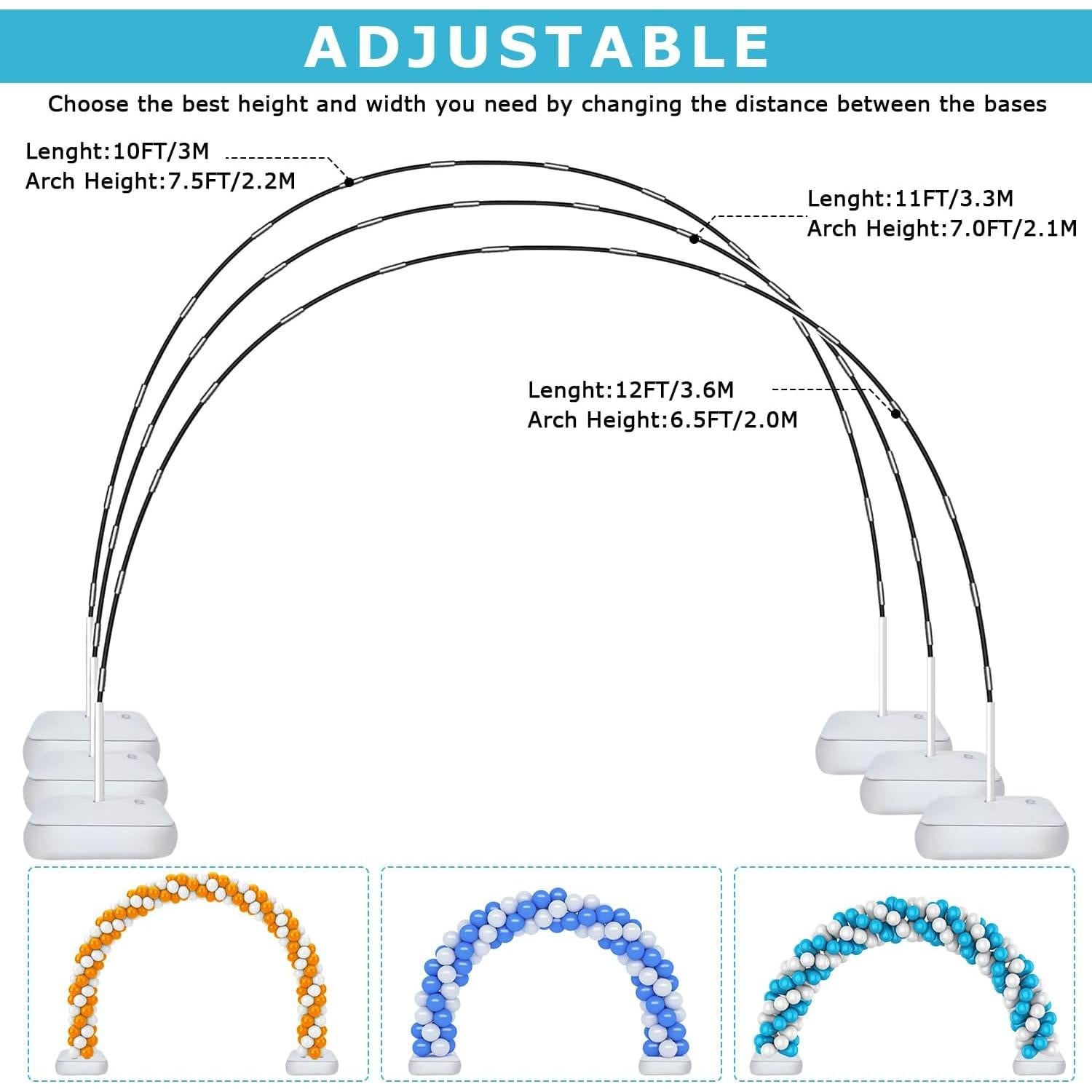 Kit de Soporte para Arco de Globos VETOGETHER 2.74m x 3.05m