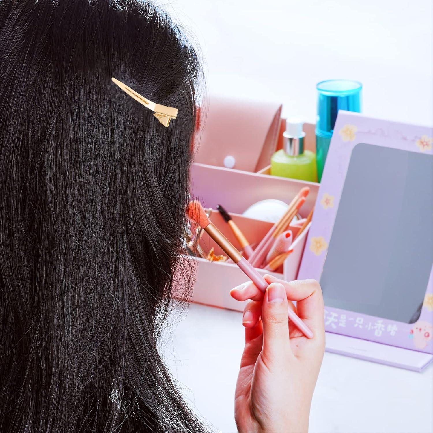 50 Clips de Rizo de Cocodrilo Dorados Bantoye 4.5cm Accesorios