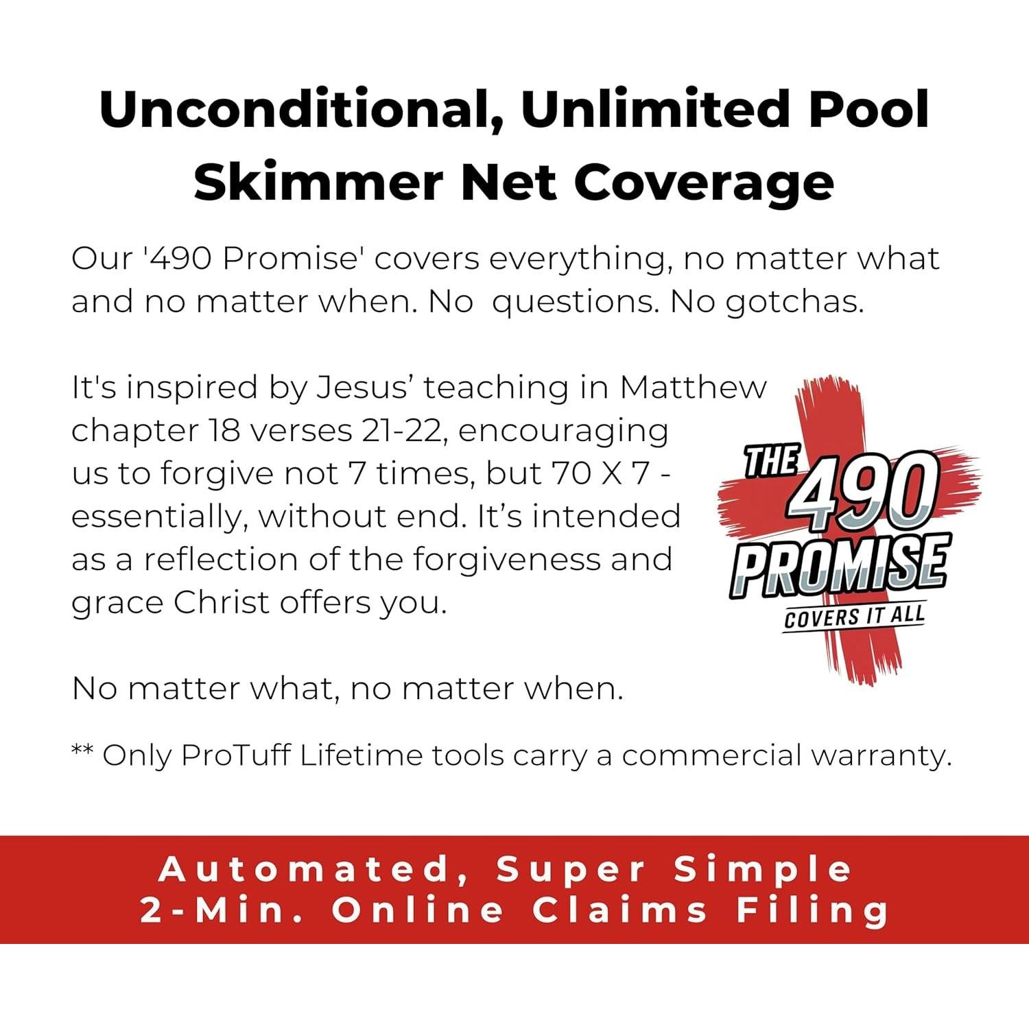 Red Skimmer de Piscina ProTuff 33 cm - 2 Años Garantía