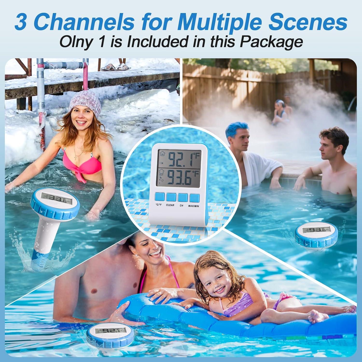 Termómetro Digital Flotante Efeng para Piscina IPX8 15.8x10cm