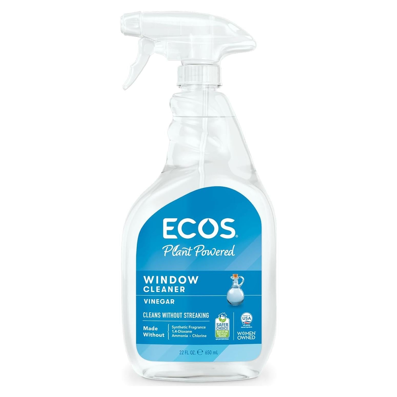 Limpiador de Ventanas ECOS con Vinagre 650 ml - Paquete de 3