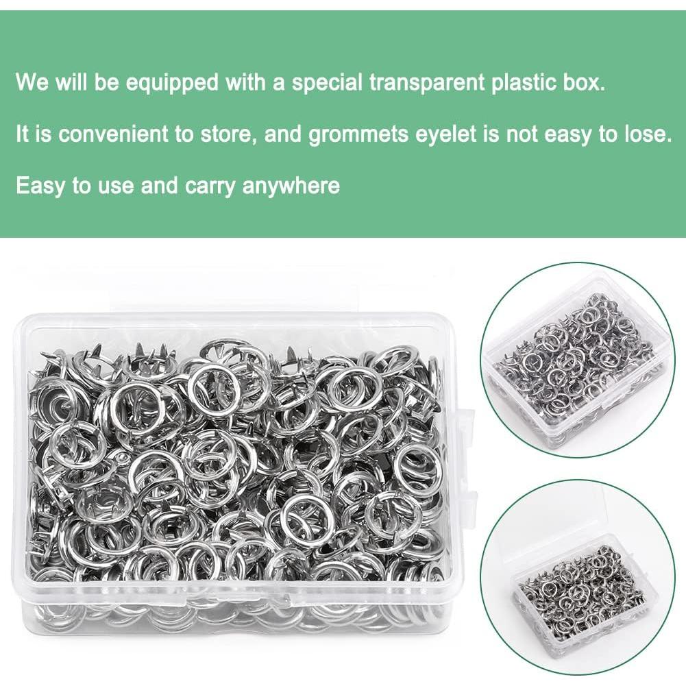 Kit de 50 Botones a Presión TLKKUE 9.5mm Metal Plateado