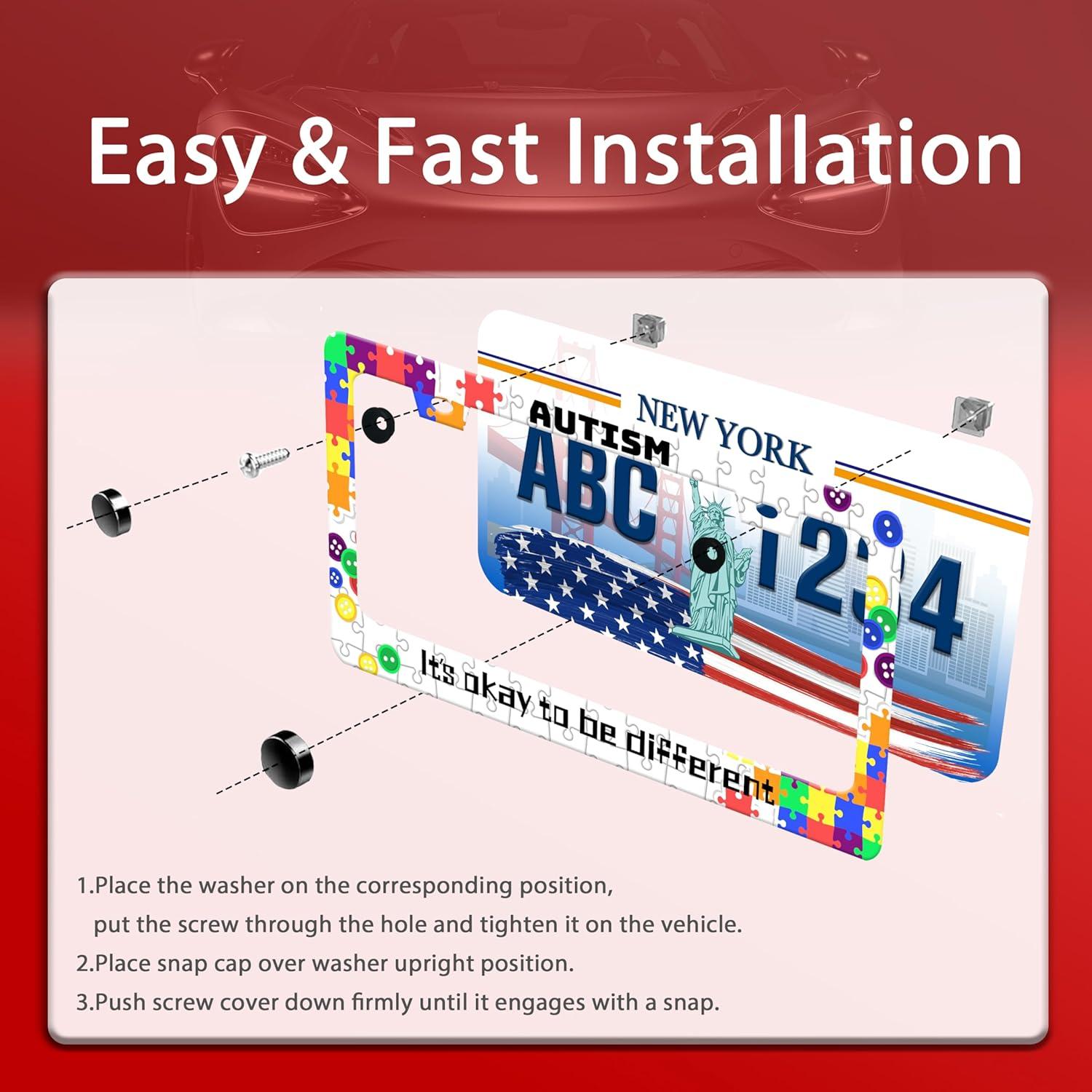 Marco de Placa de Licencia Acero Inoxidable UNINDREM 31x16 cm