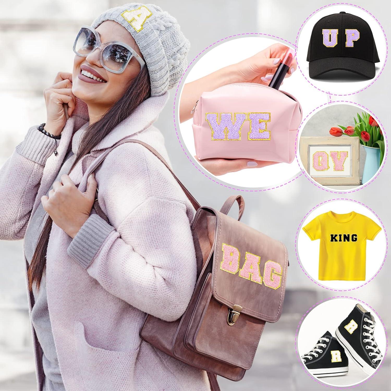 Parches de Letra Chenille Jutom 104 Pcs Autoadhesivos