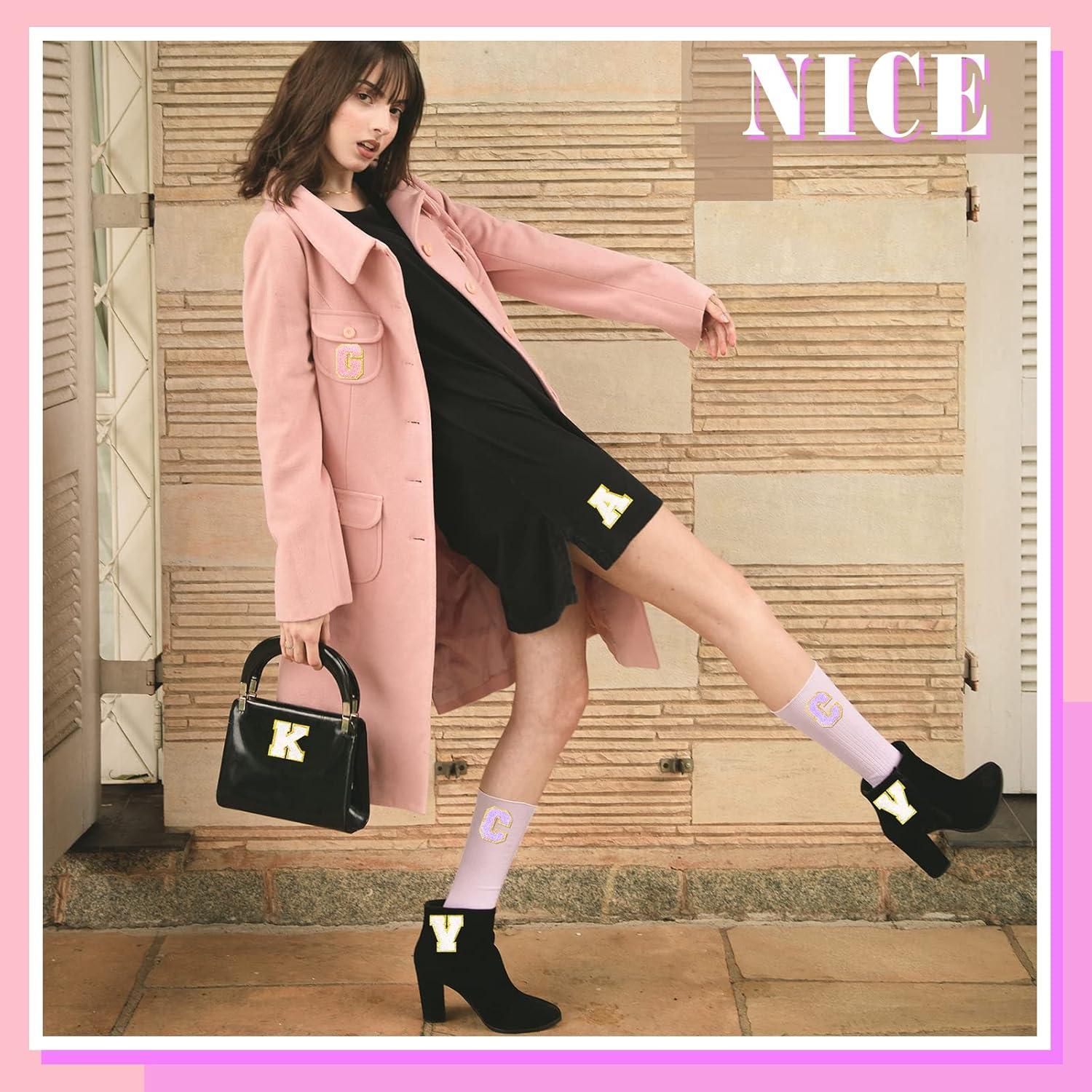 Parches de Letra Chenille Jutom 104 Pcs Autoadhesivos