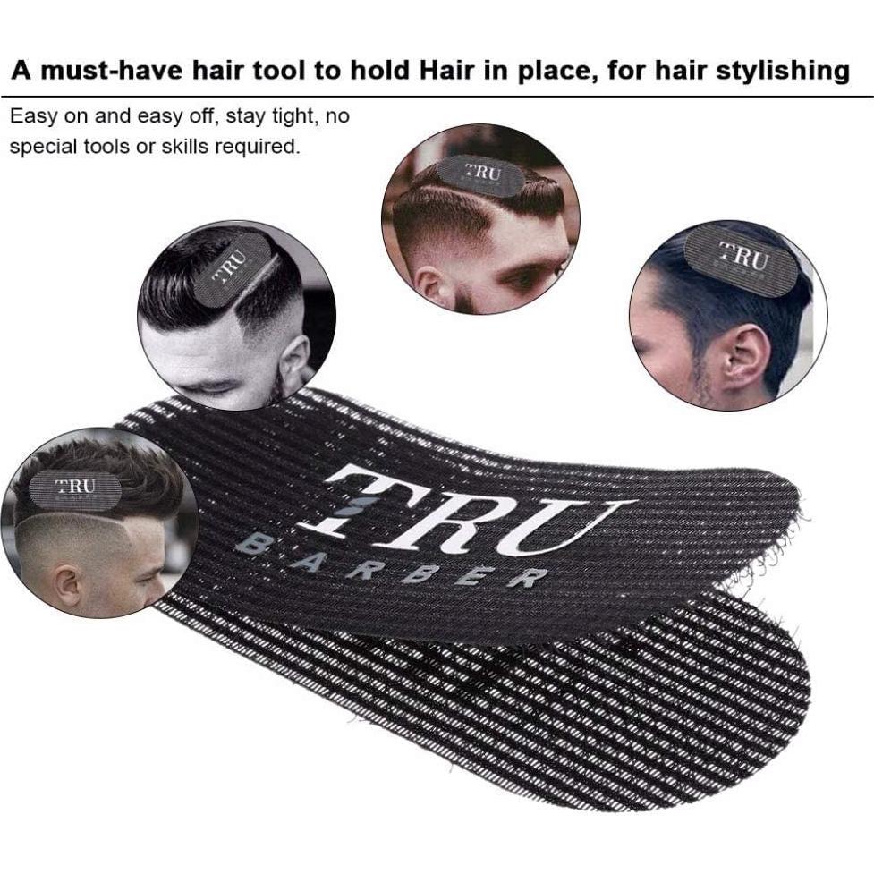 Banda de Sujeción para Cabello TRU BARBER 6 Pcs - Negro/Rojo