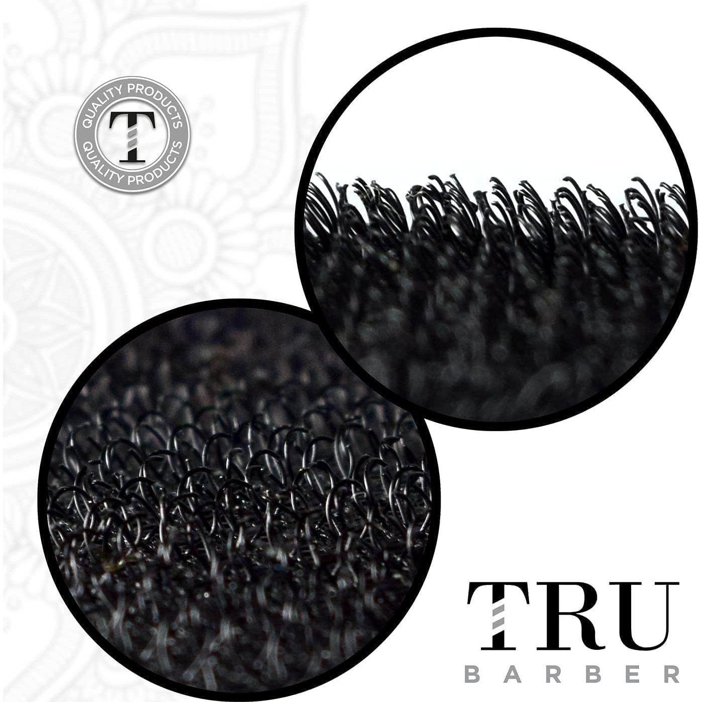 Banda de Sujeción para Cabello TRU BARBER 6 Pcs - Negro/Rojo